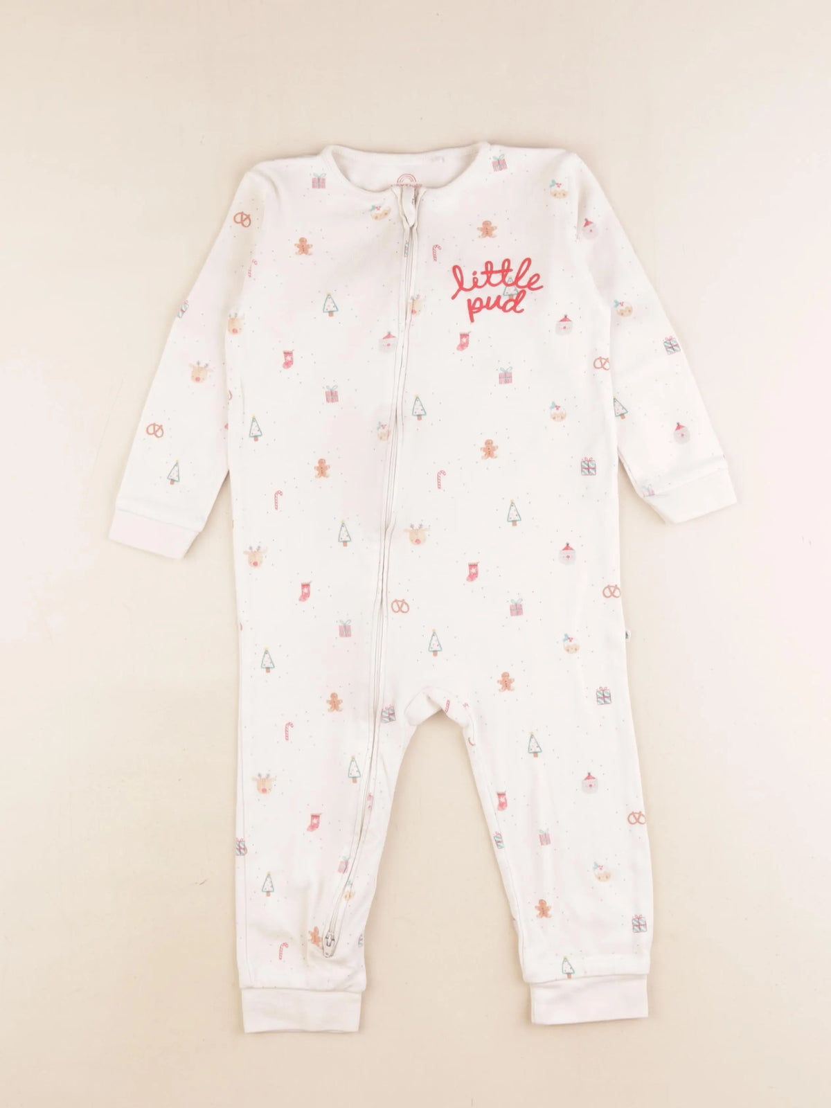Next - pyjama coton beige - 2/3 ans