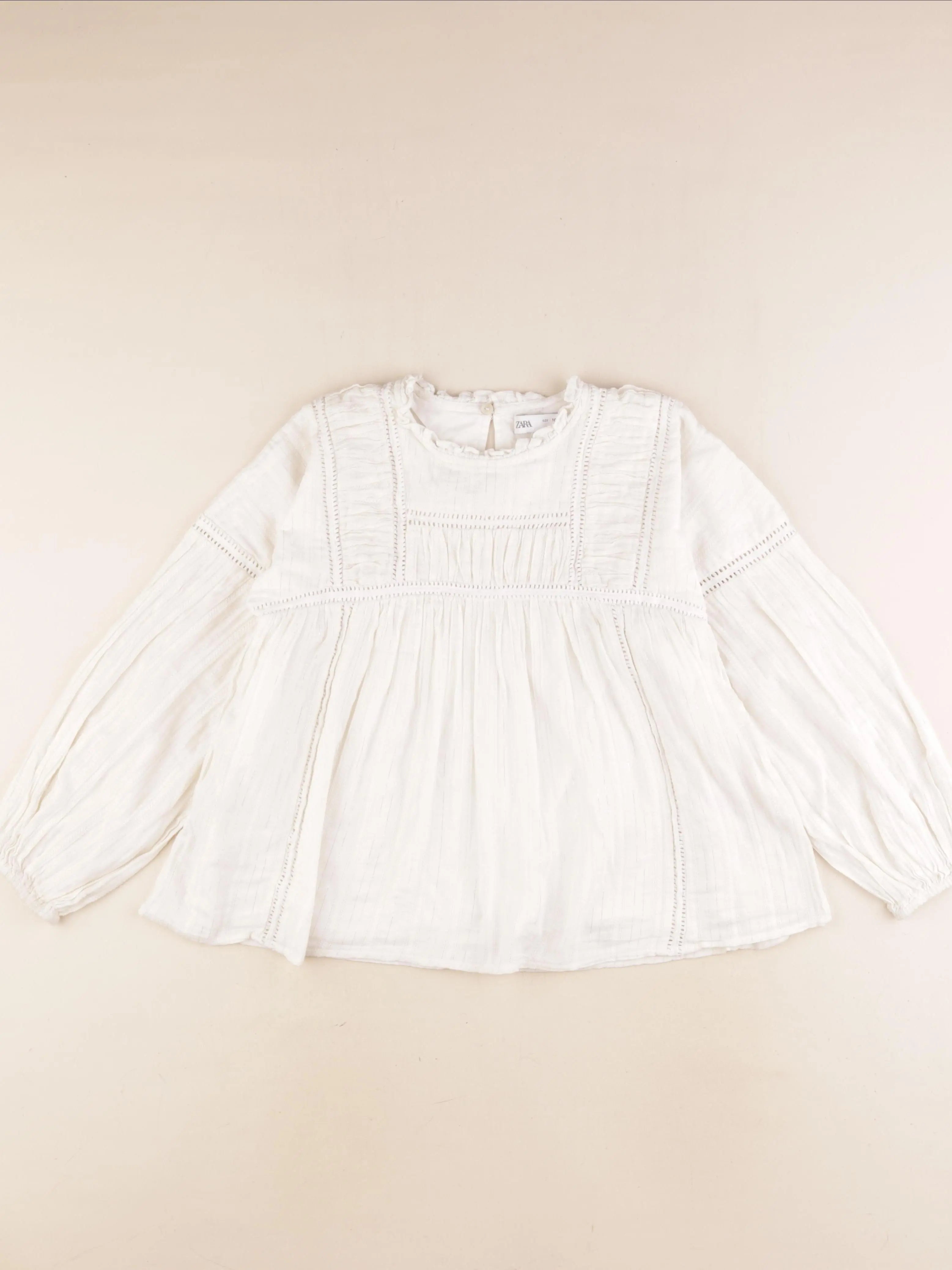 Zara - blouse blanc, argent - 10 ans