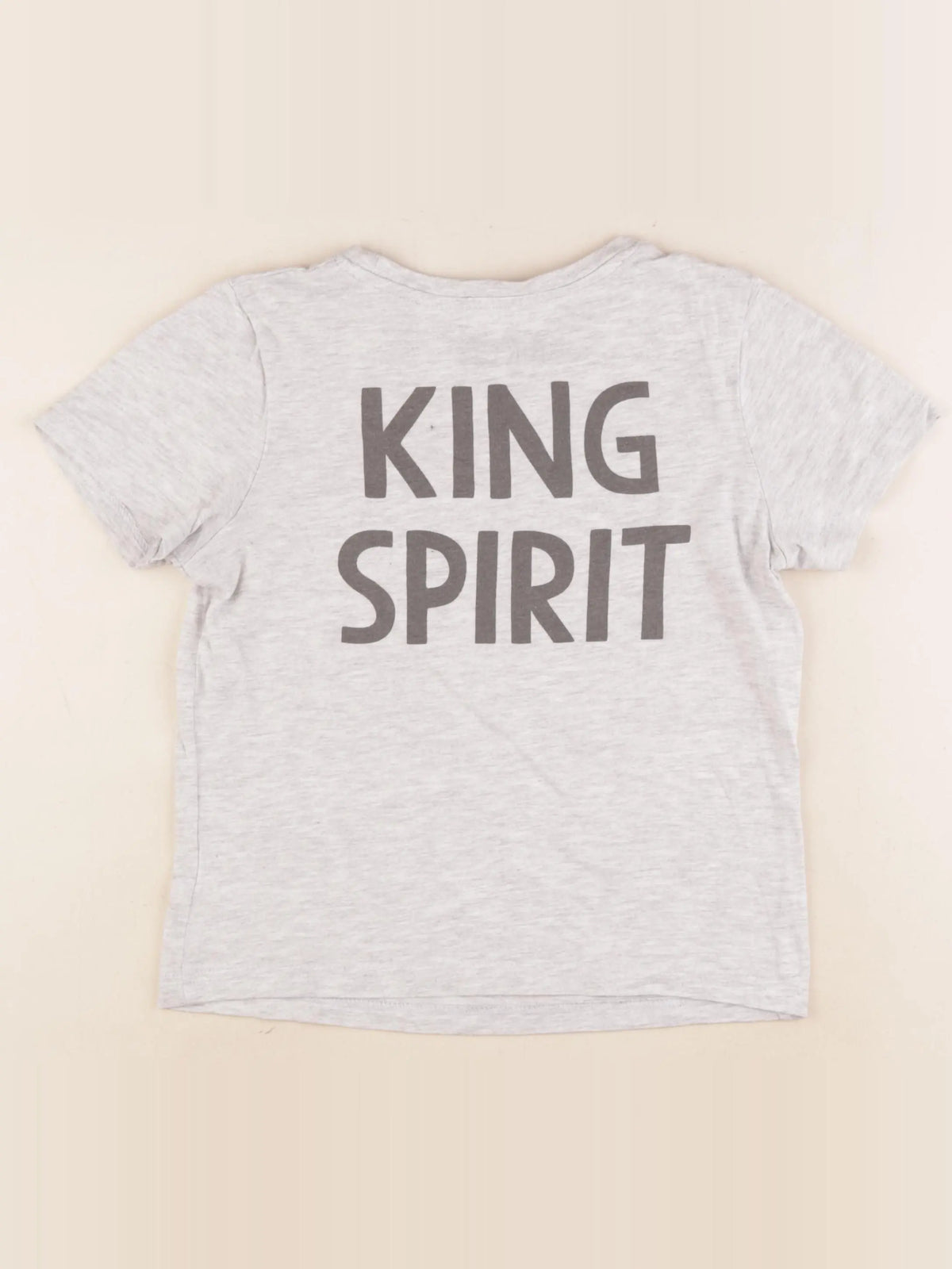 La Redoute - tee-shirt imprimé au dos gris - 8 ans