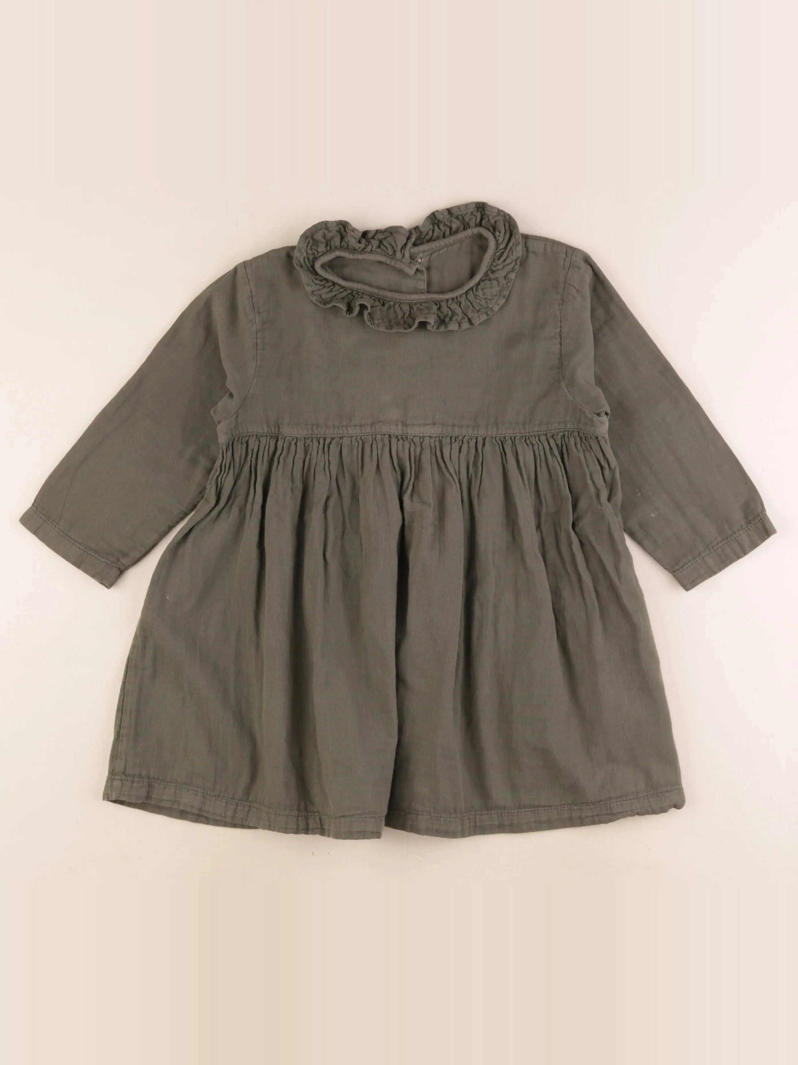 Poudre Organic - robe vert - 4 ans