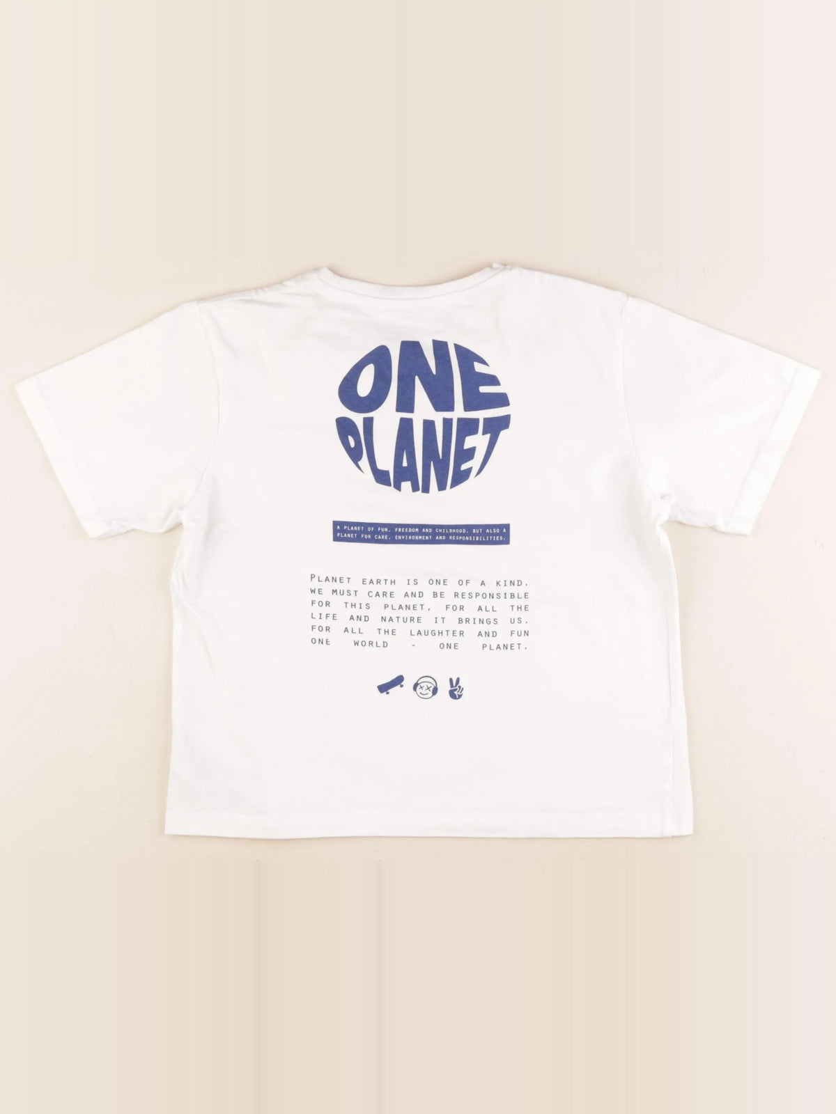 Name it - tee-shirt imprimé au dos blanc - 9/10 ans