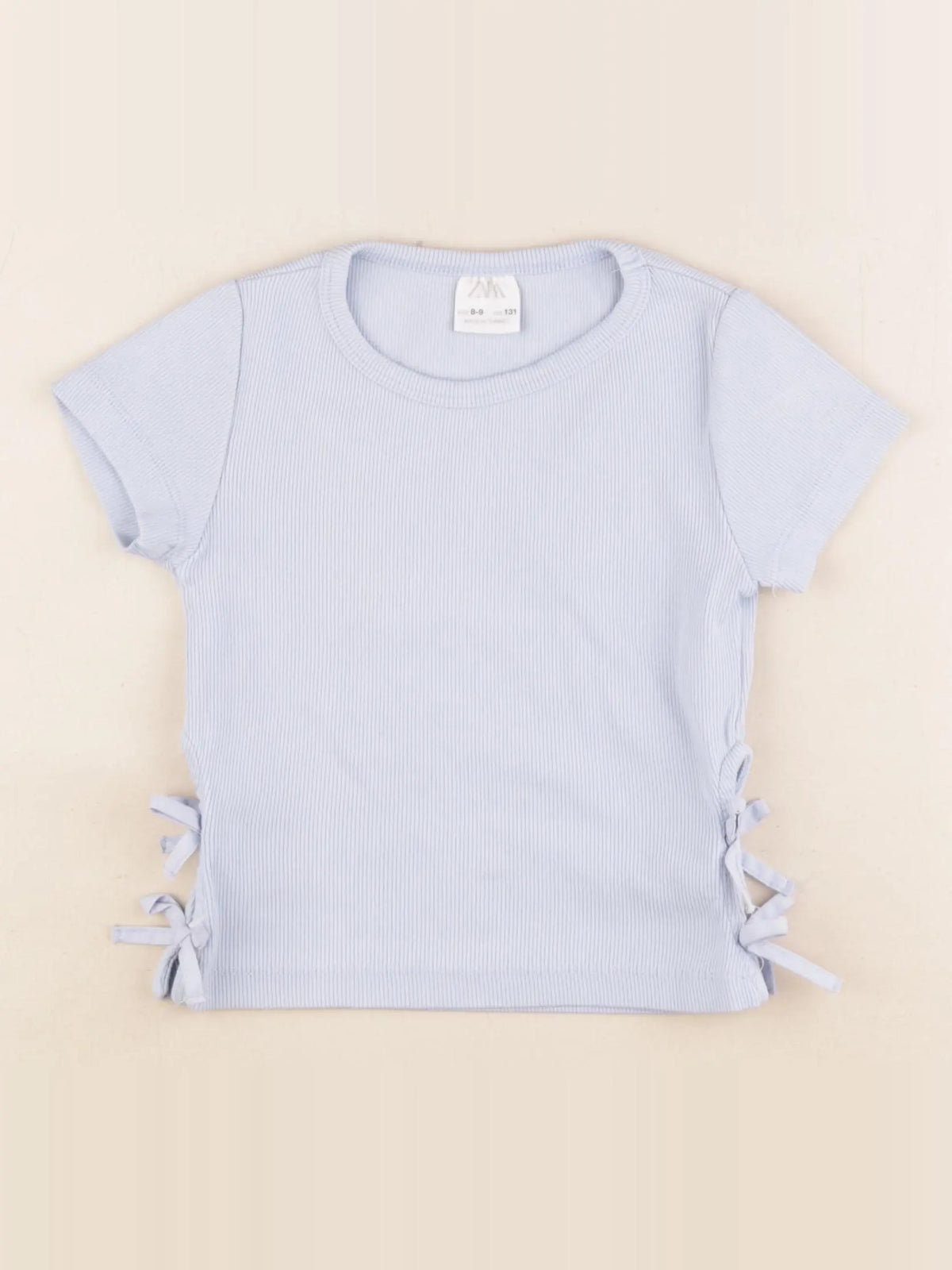 Zara - tee-shirt bleu - 8/9 ans