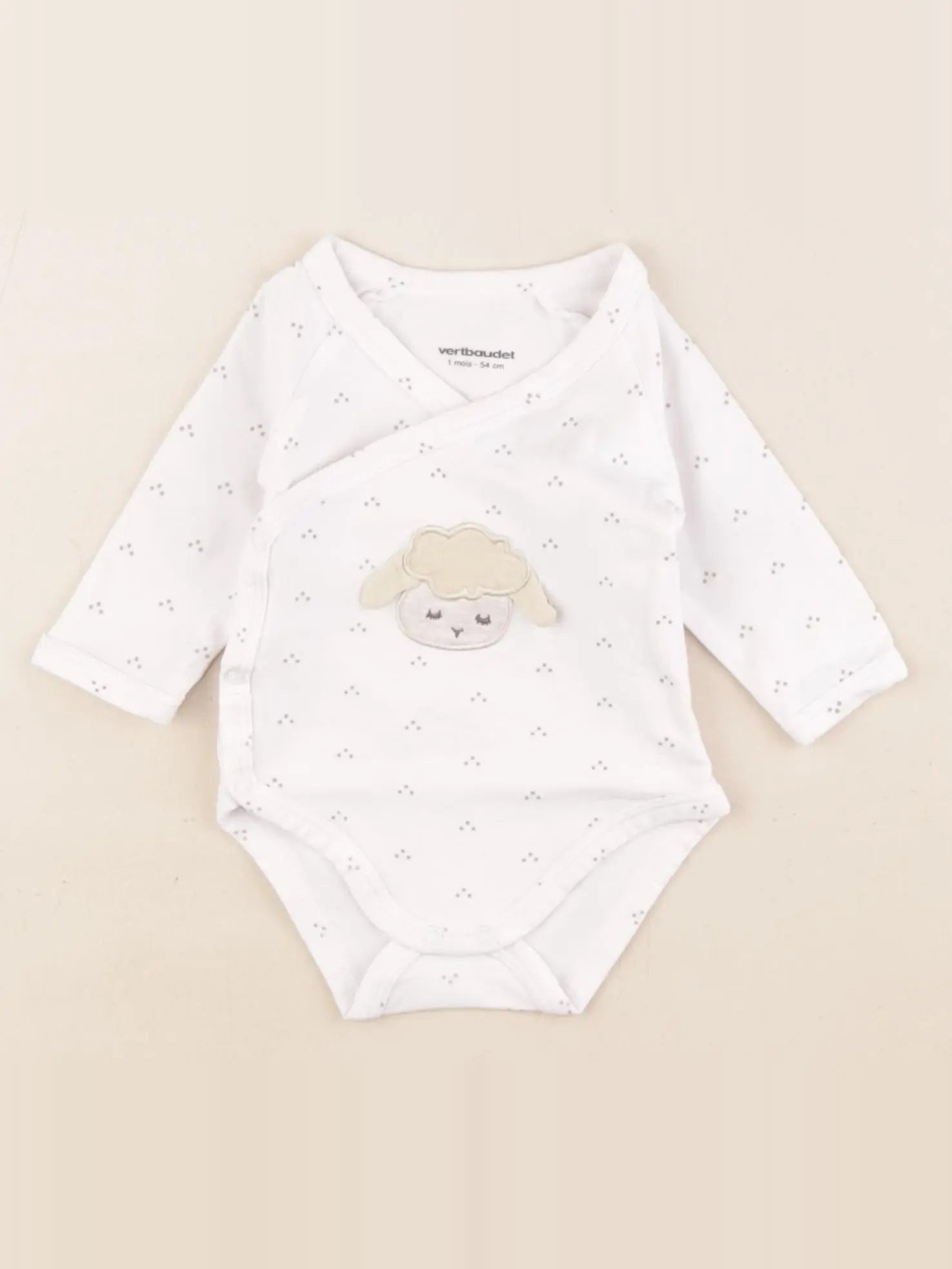 Vertbaudet - body blanc - 1 mois