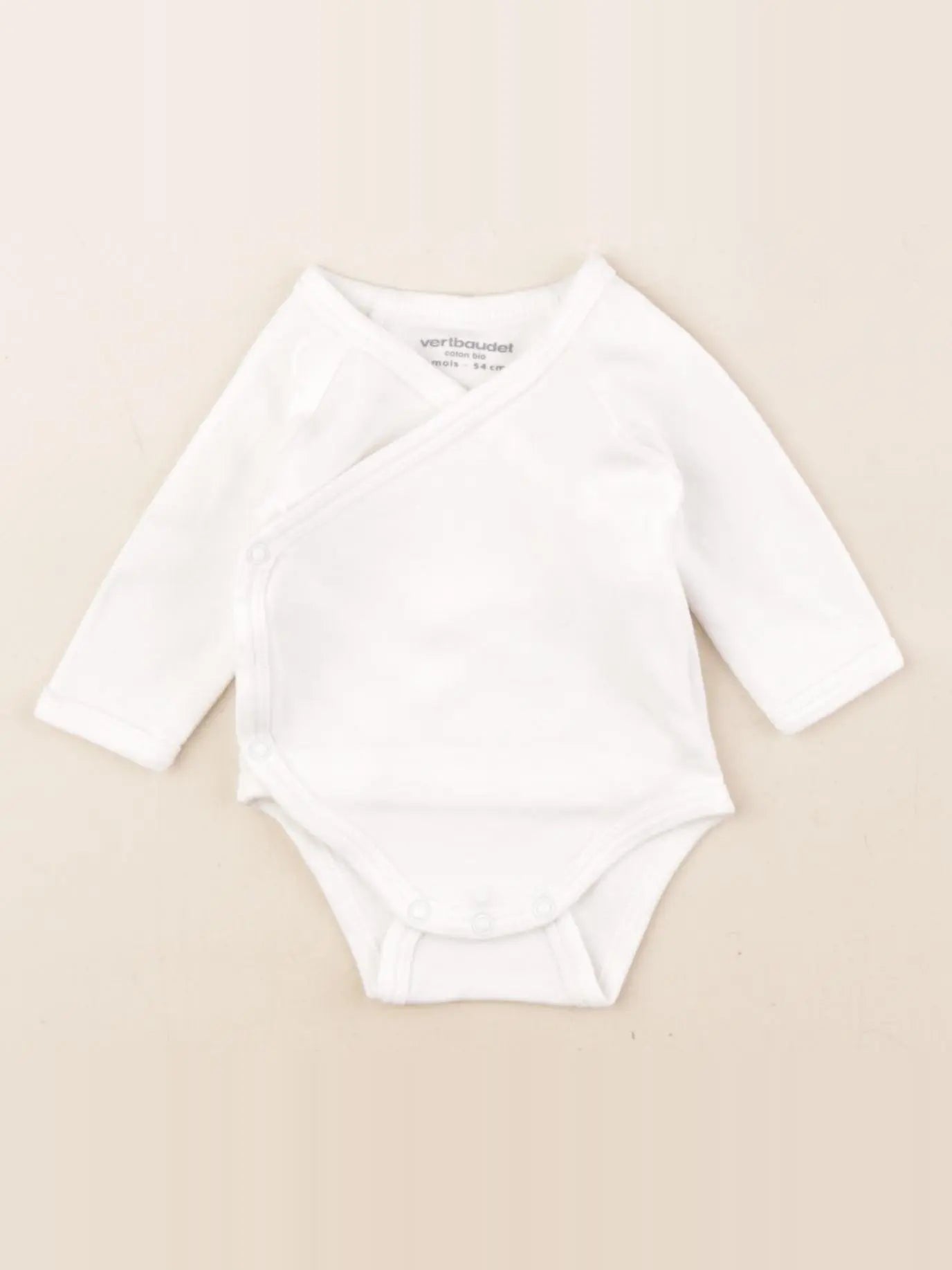 Vertbaudet - body blanc - 1 mois