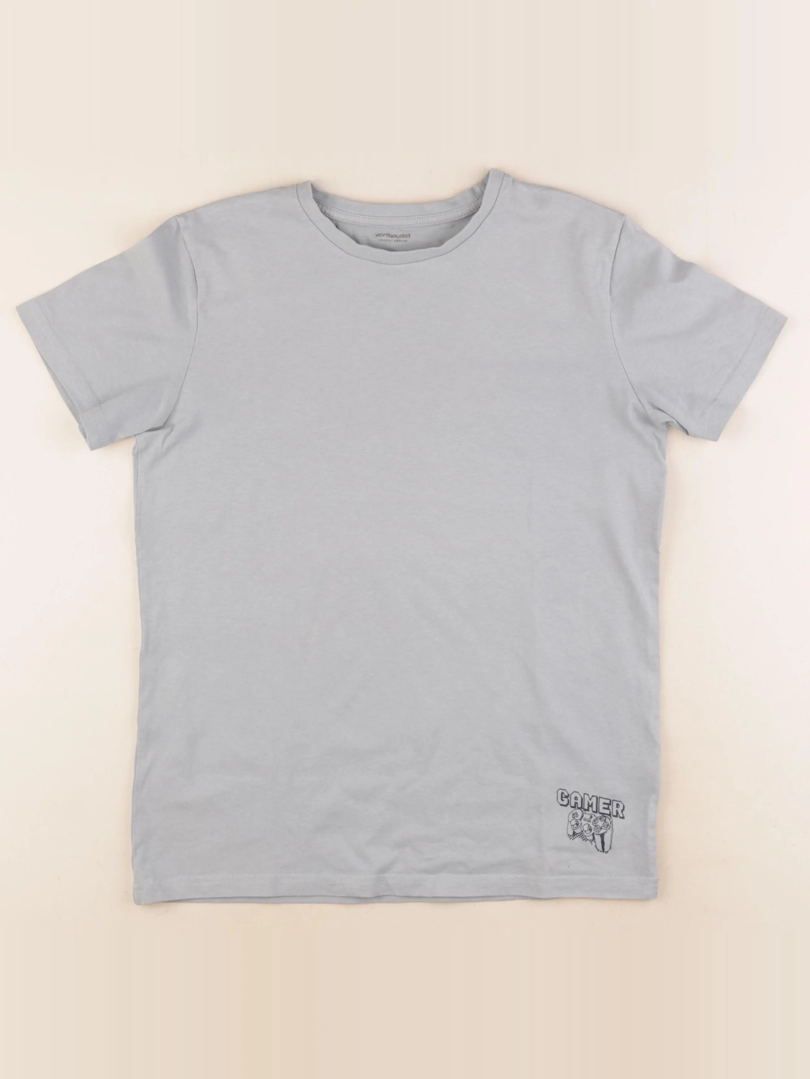 Vertbaudet - tee-shirt bleu - 14 ans