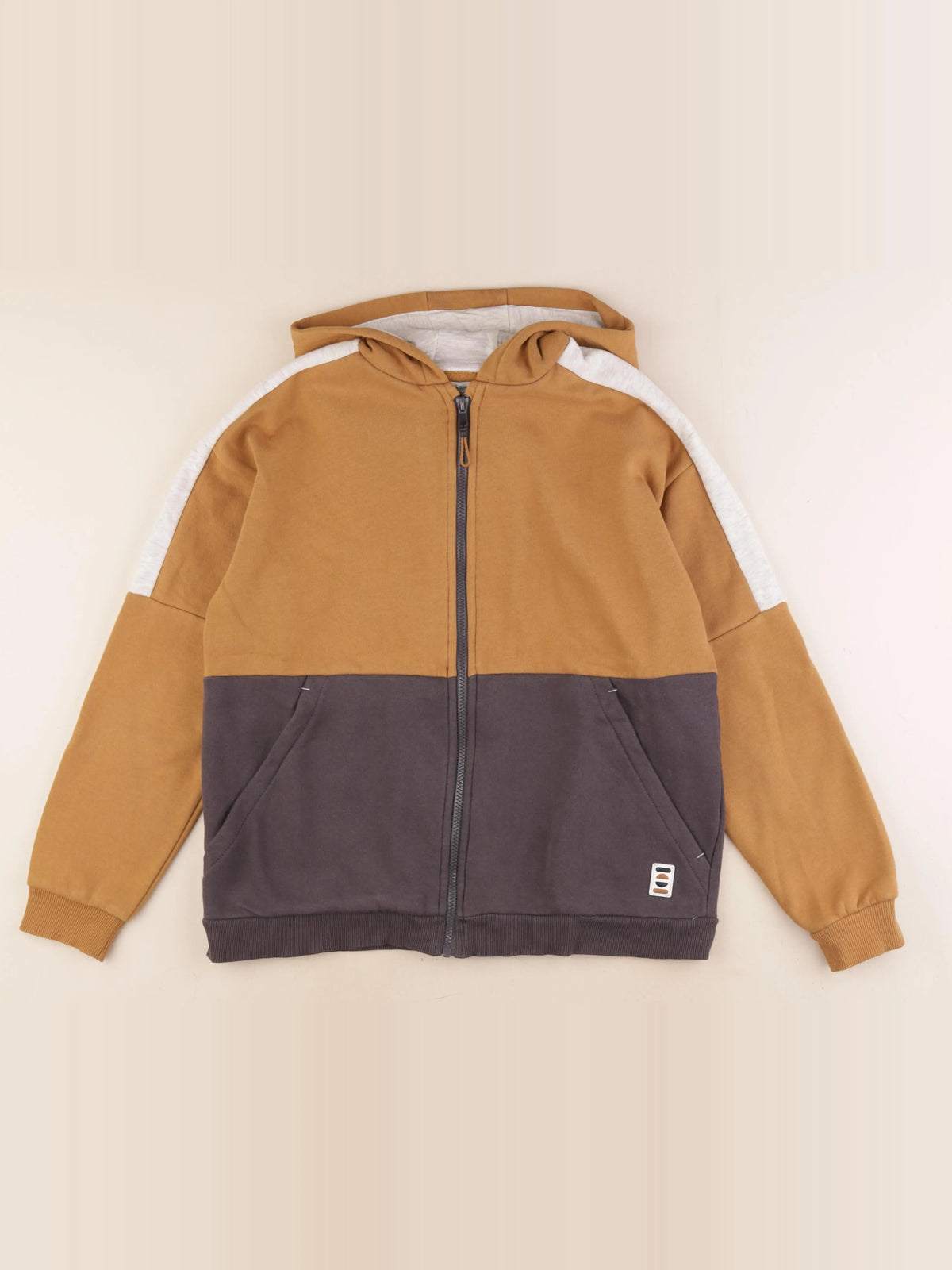 Vertbaudet - sweat marron - 14 ans