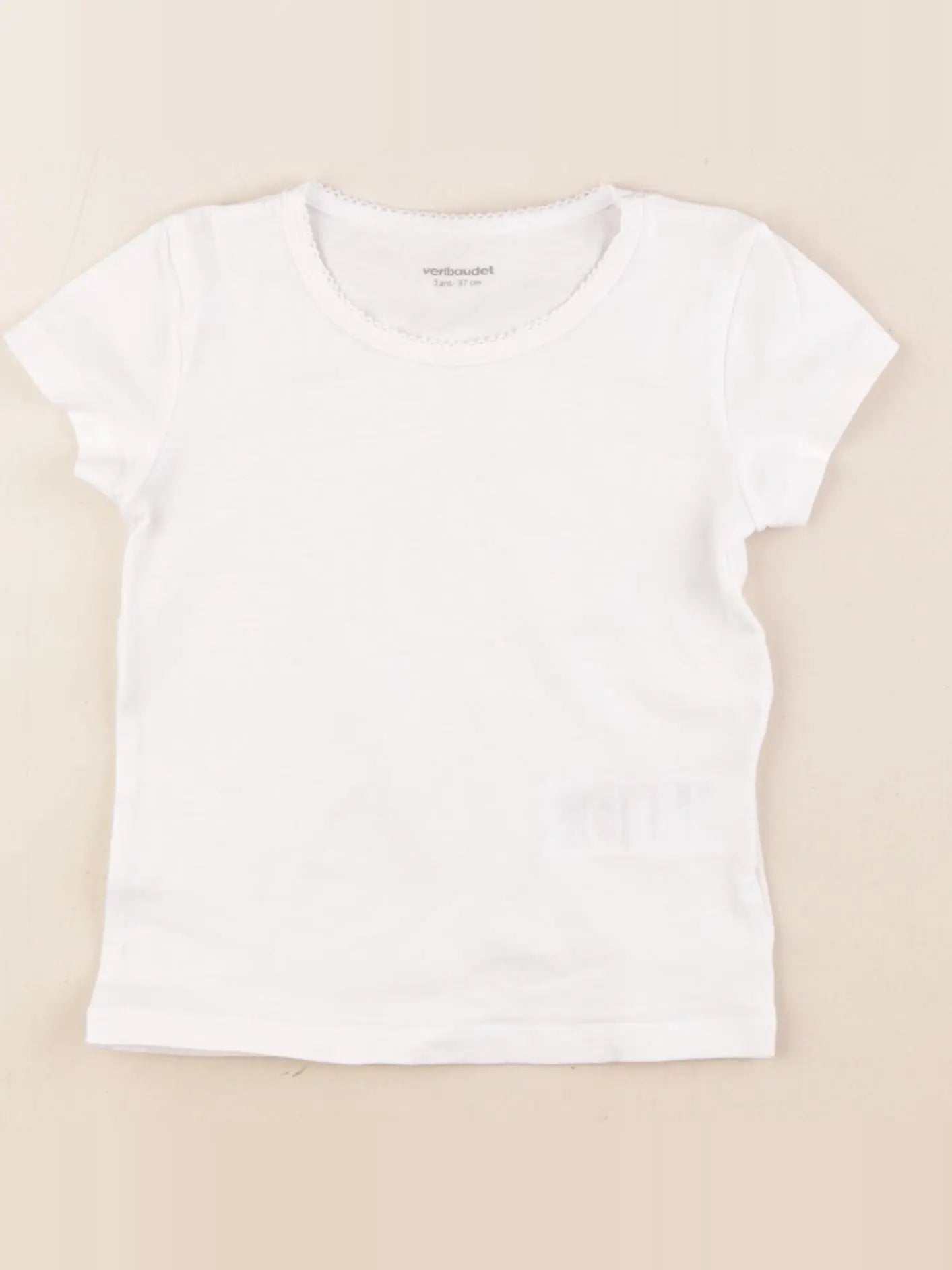 Vertbaudet - maillot de corps blanc - 3 ans