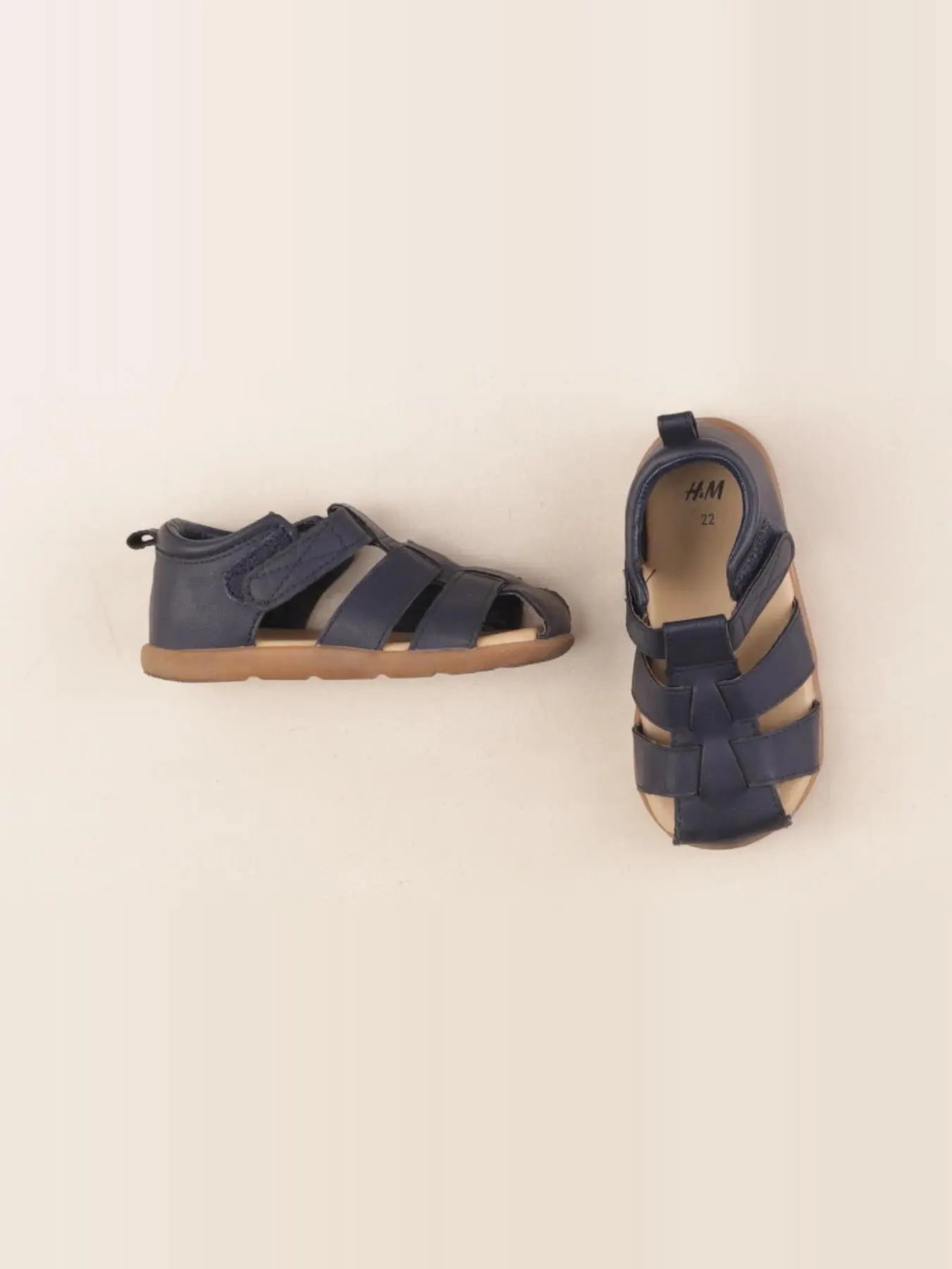 H&M - sandales bleu - pointure 22