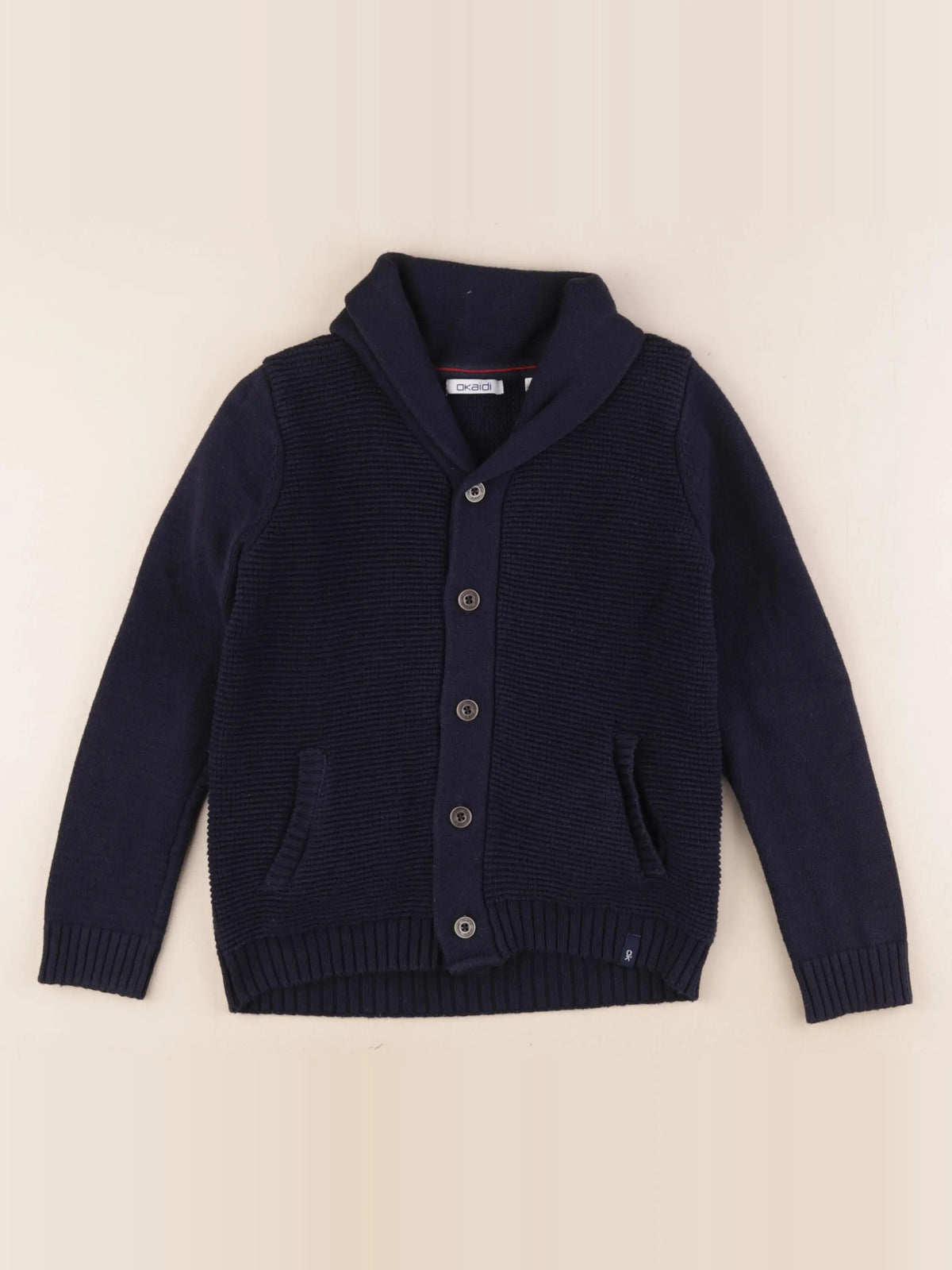 Okaidi - gilet bleu - 8 ans