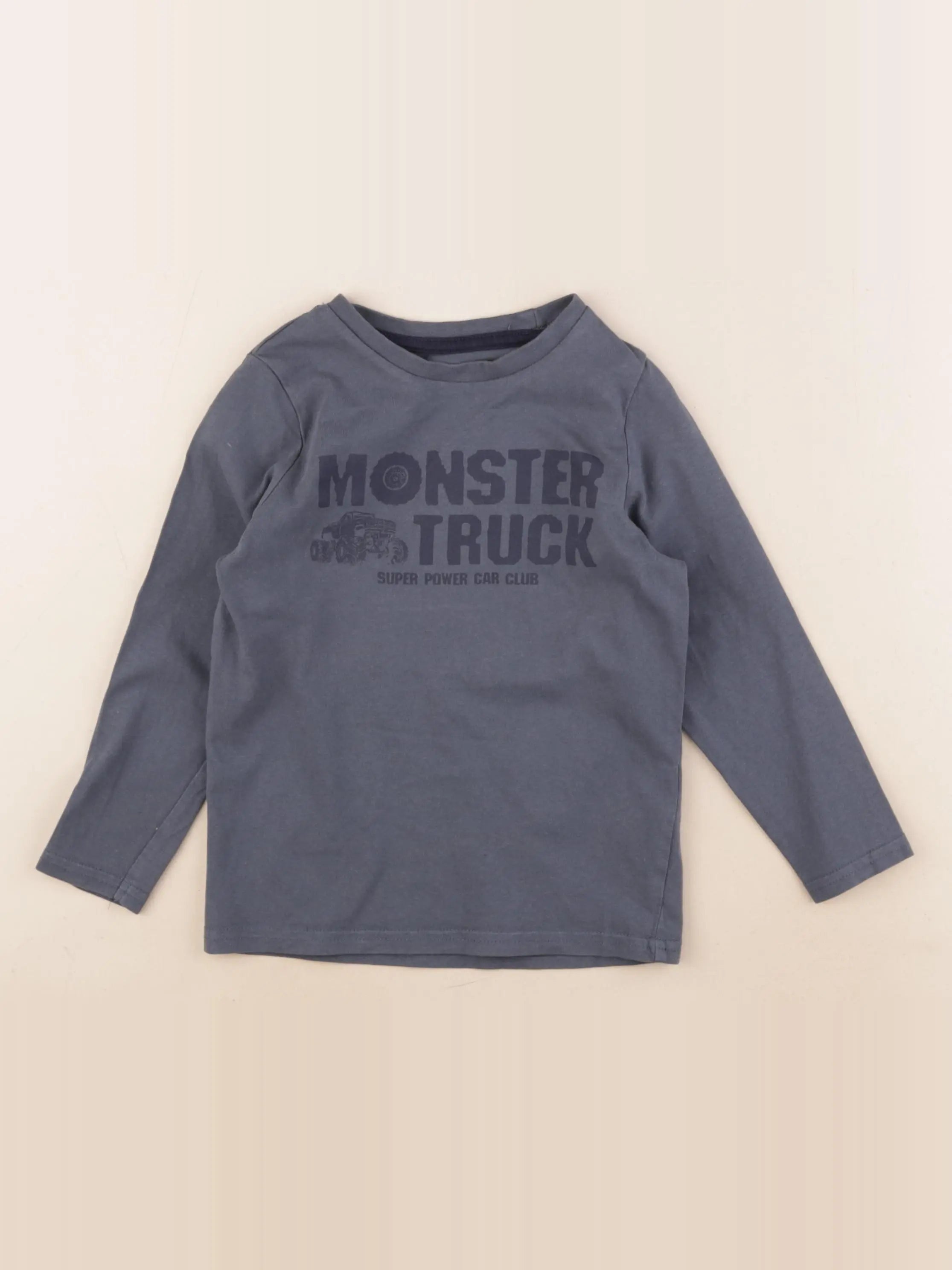 Vertbaudet - tee-shirt bleu - 5 ans