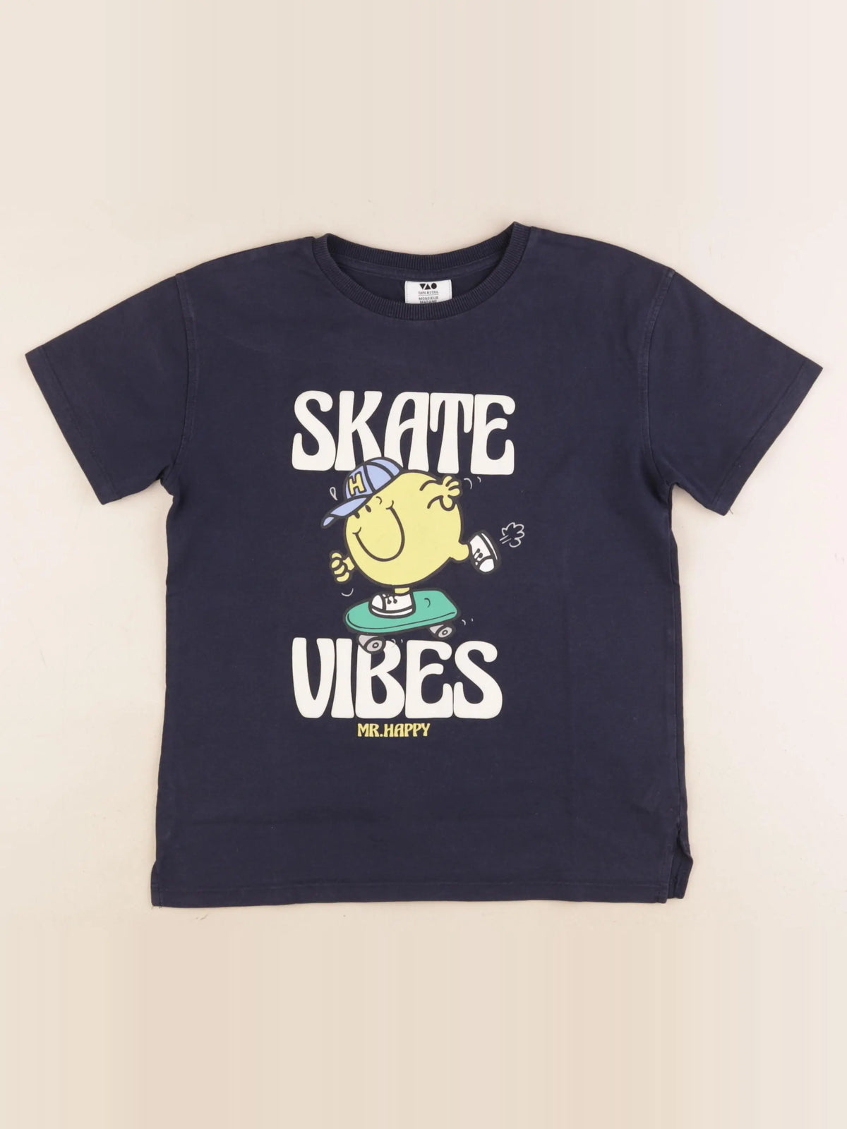 Tape à l'oeil X Monsieur Madame - tee-shirt imprimé au dos bleu - 8 ans