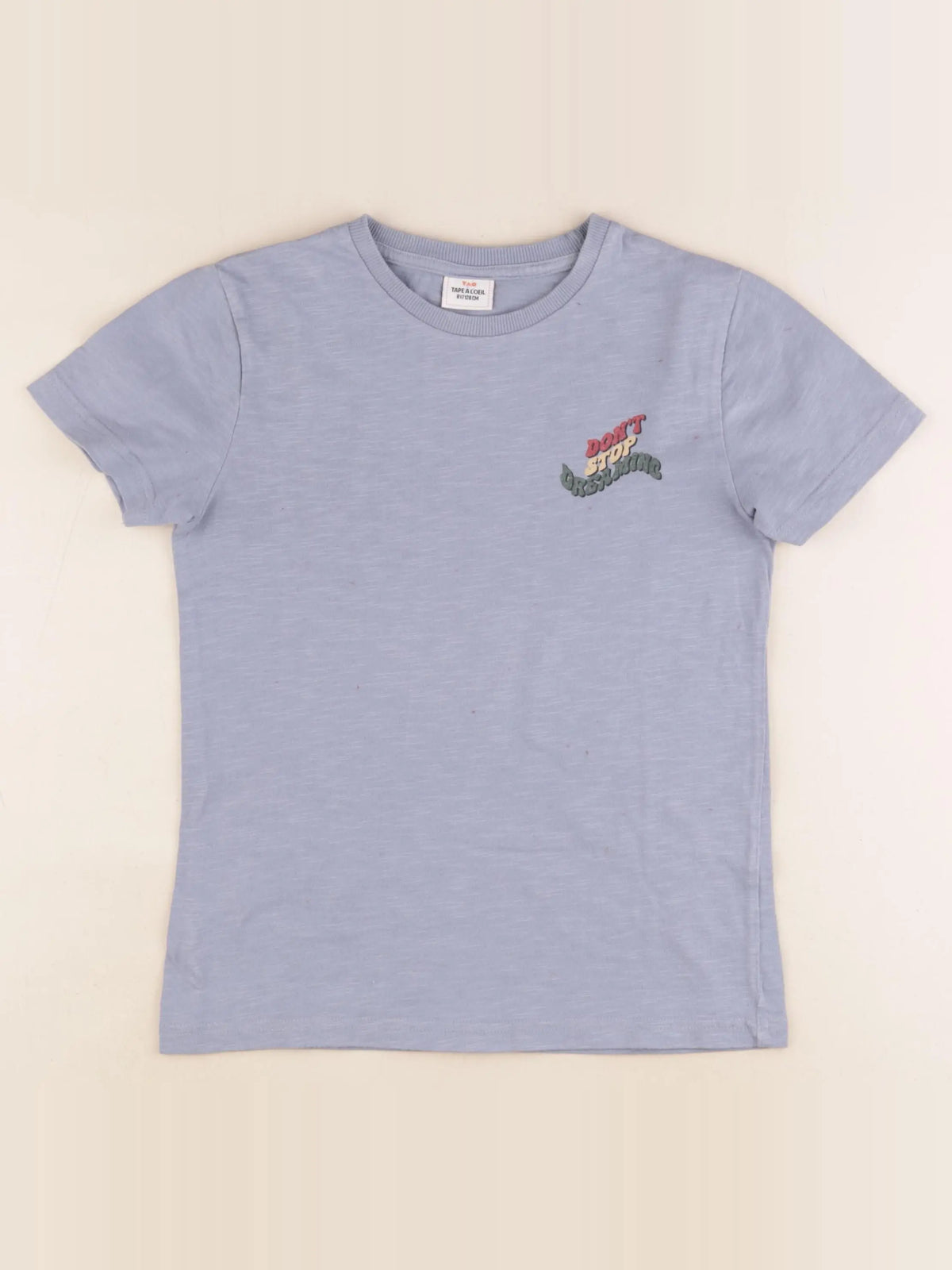 Tape à l'oeil - tee-shirt imprimé au dos bleu - 8 ans