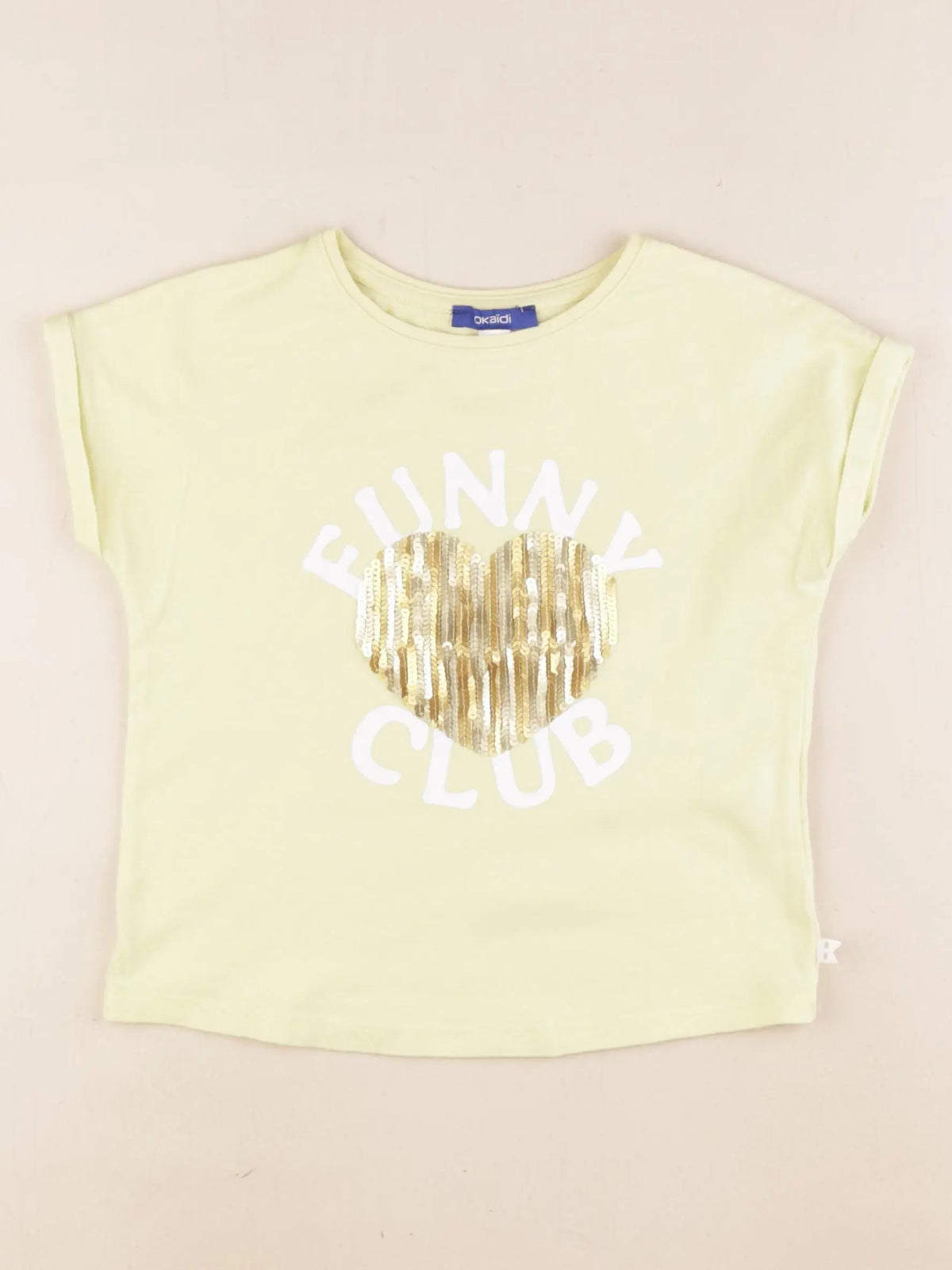 Okaidi - tee-shirt jaune, or - 5 ans