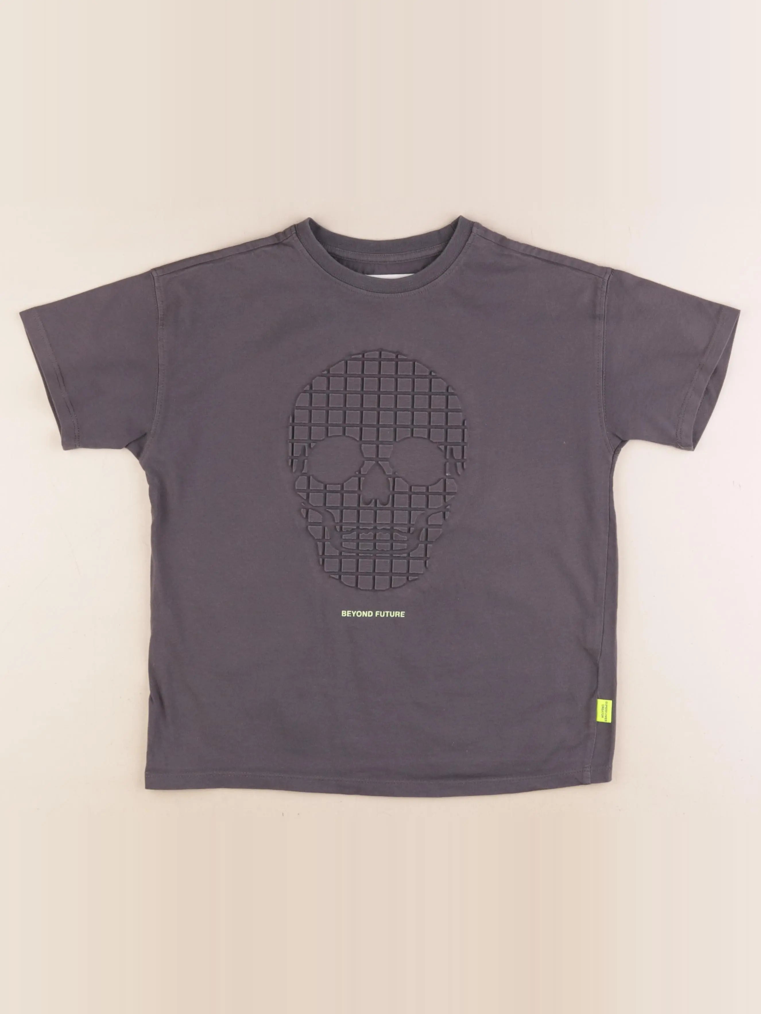 Zara - tee-shirt gris - 7 ans