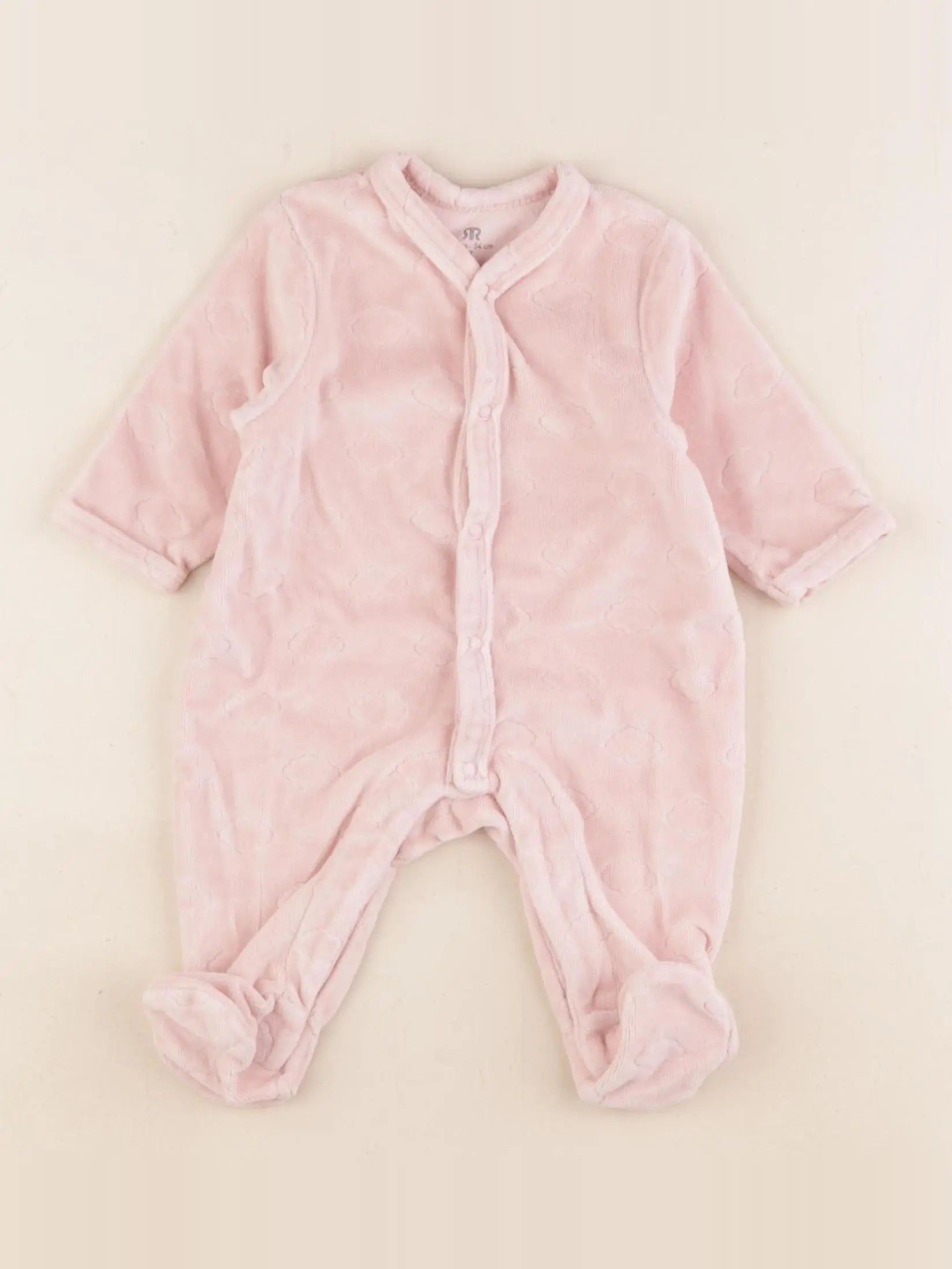 La Redoute - pyjama velours rose - 1 mois
