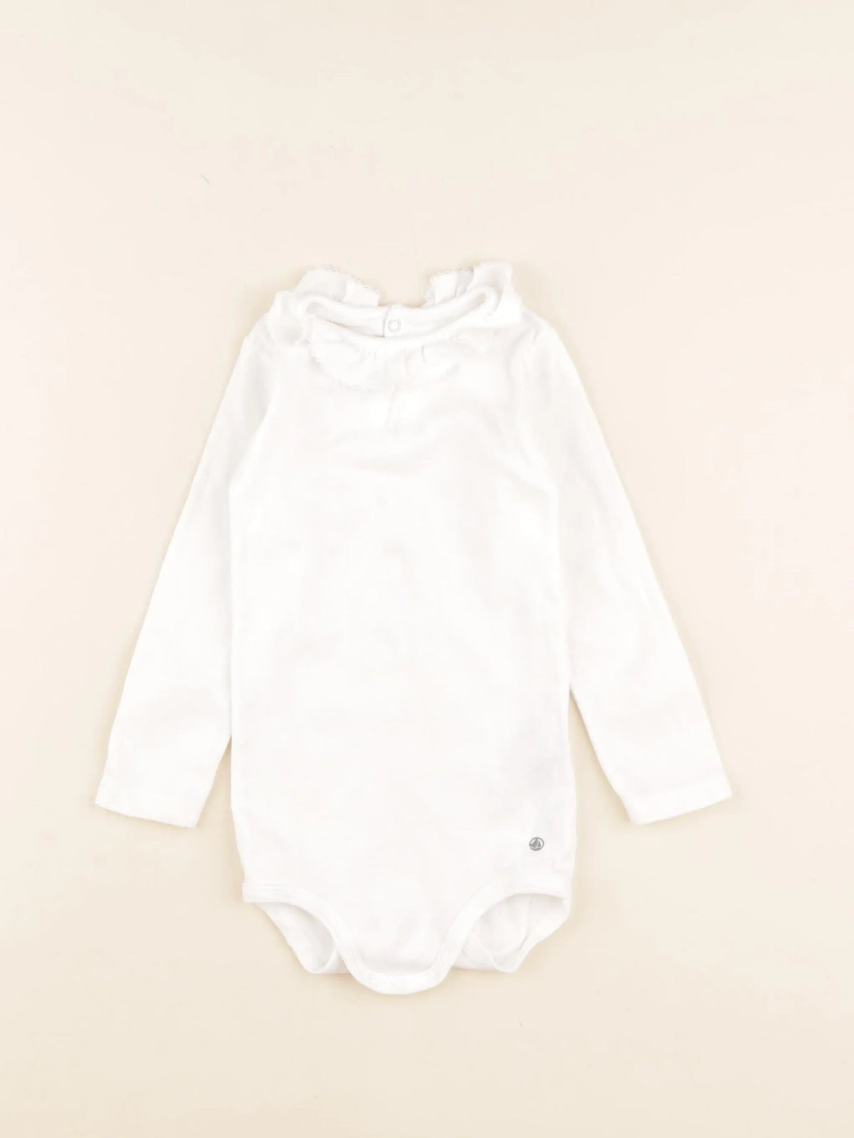 Petit Bateau - body à col blanc - 18 mois