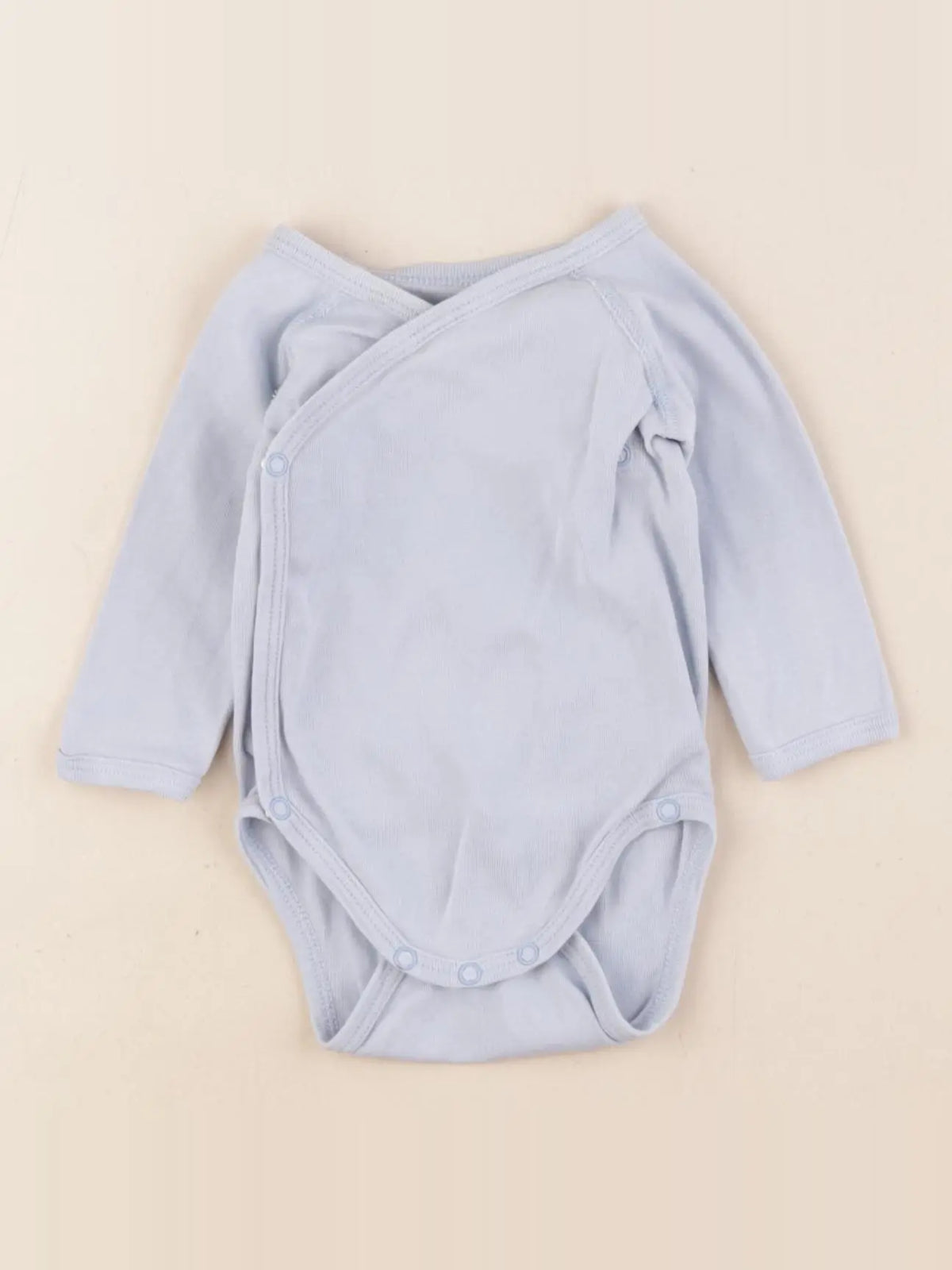 Petit Bateau - body bleu - 1 mois