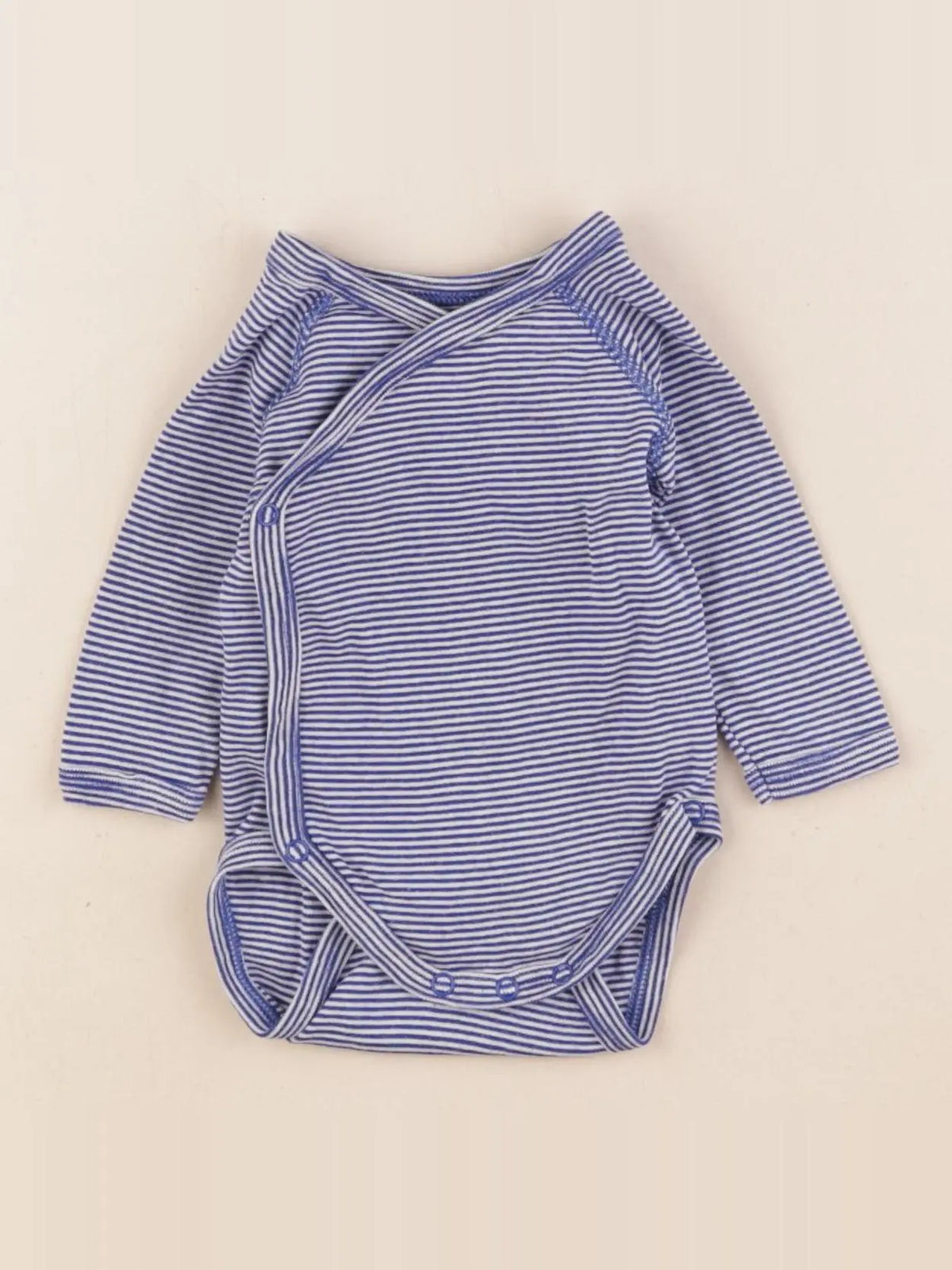 Petit Bateau - body bleu - 1 mois