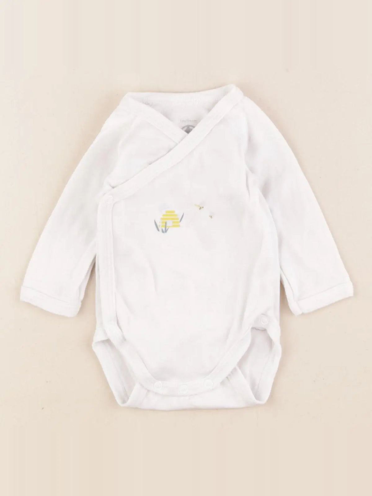 Petit Bateau - body blanc - 1 mois