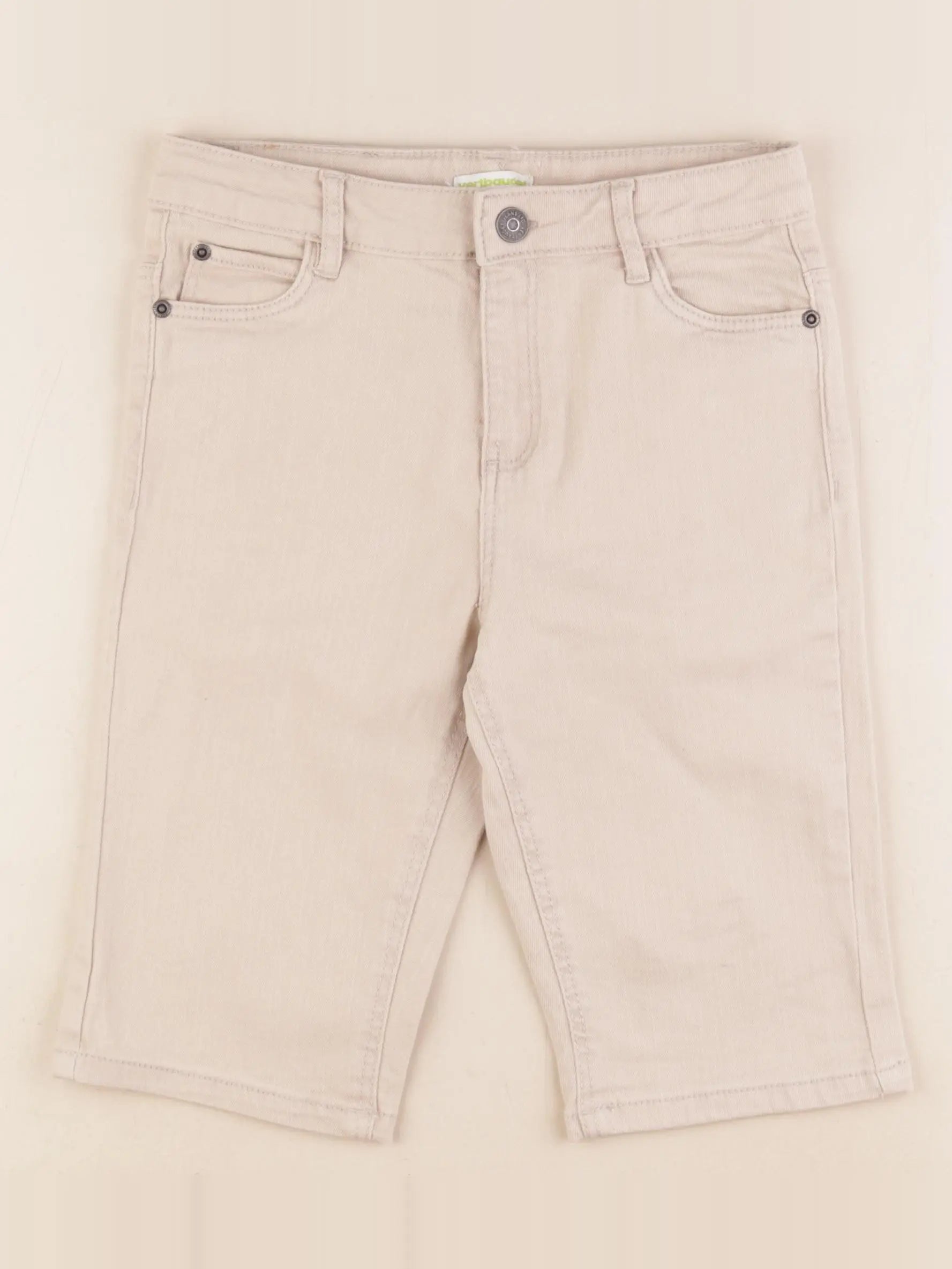 Vertbaudet - short beige - 9 ans