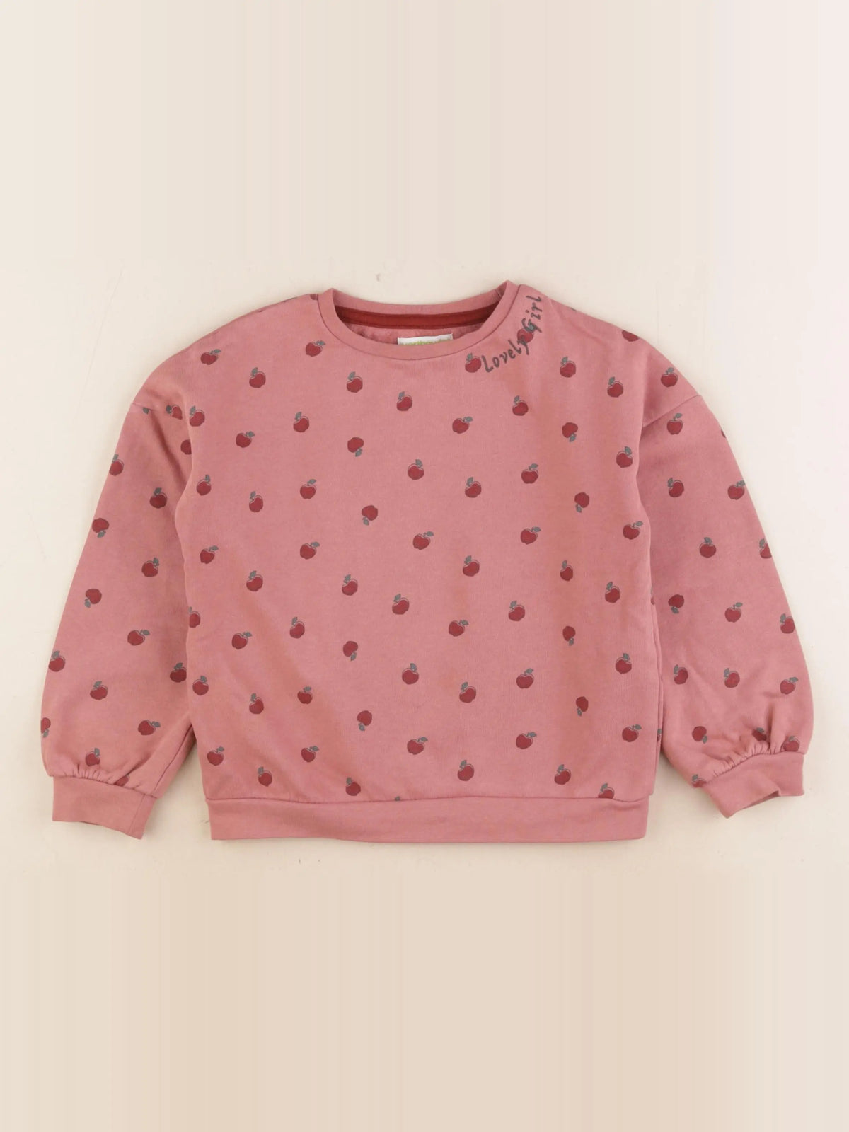 Vertbaudet - sweat rose - 6 ans