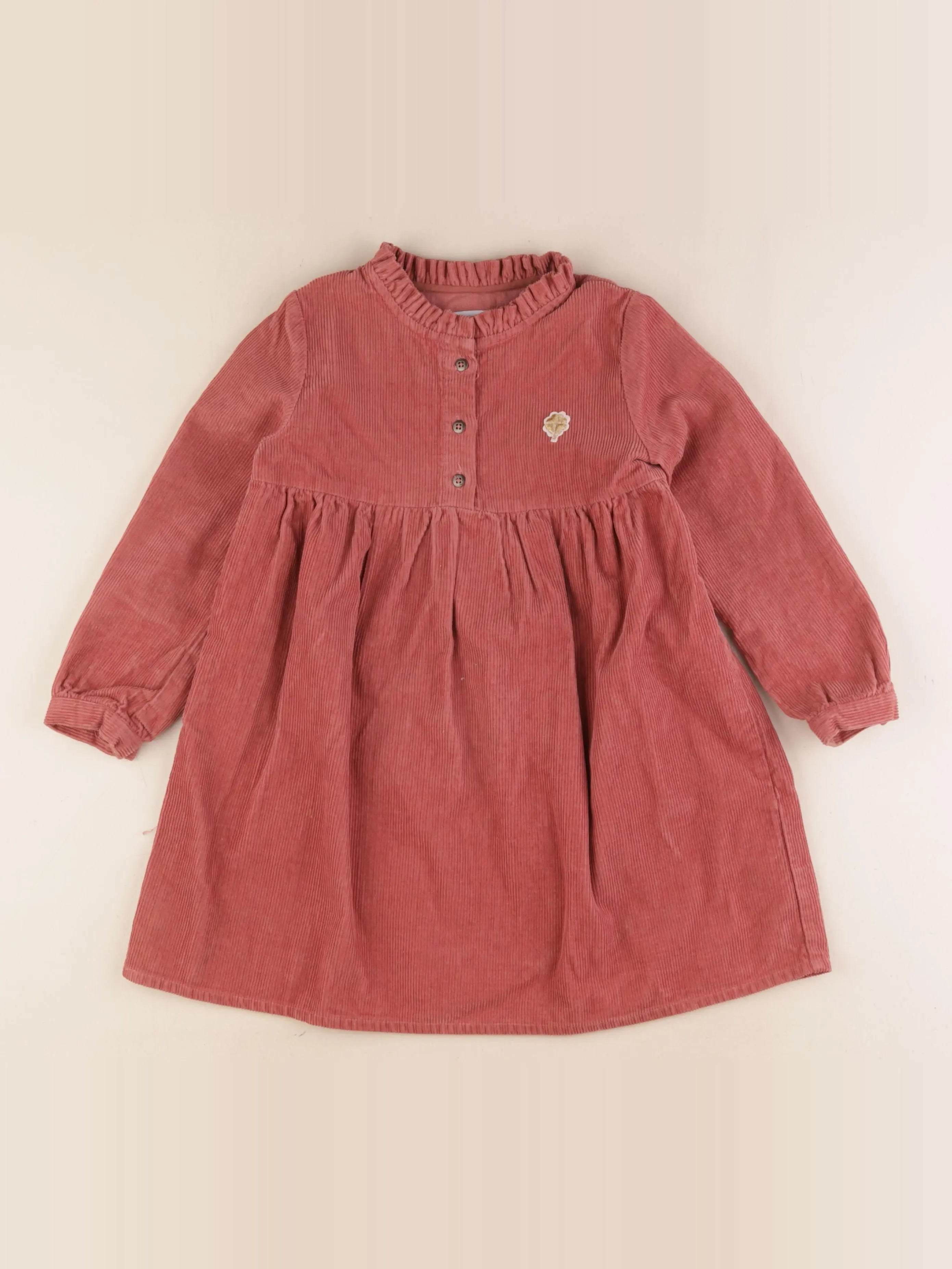 Vertbaudet - robe rouge - 5 ans