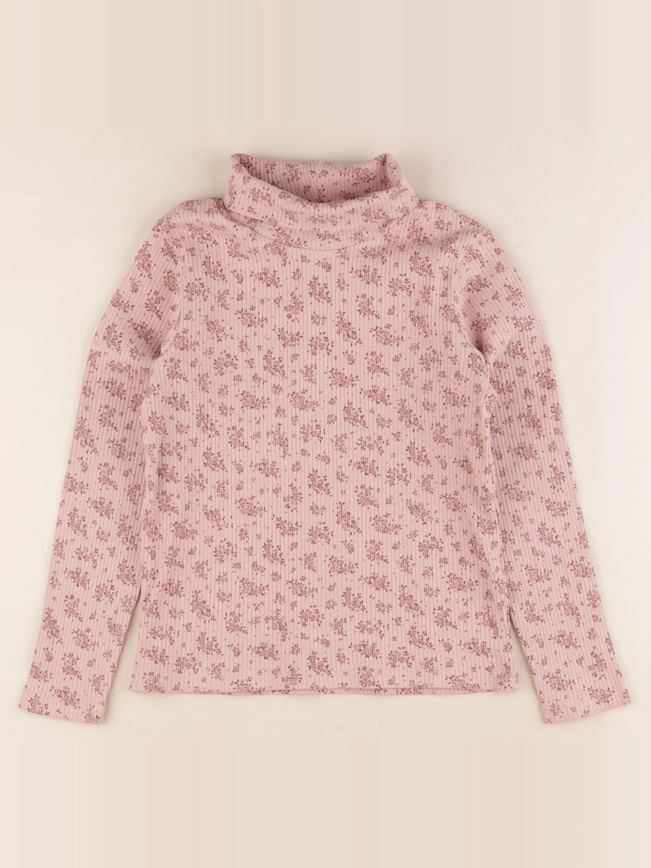 Vertbaudet - sous-pull rose - 8 ans