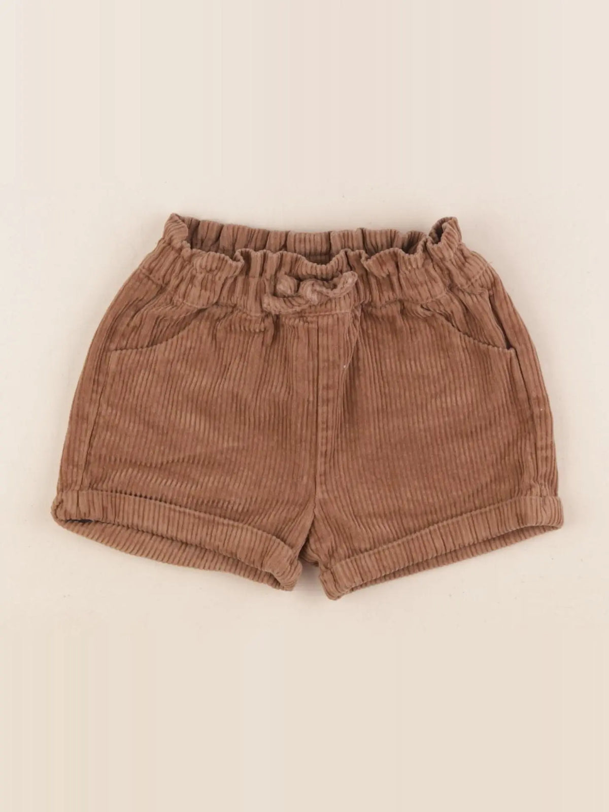 Vertbaudet - short marron - 9 mois