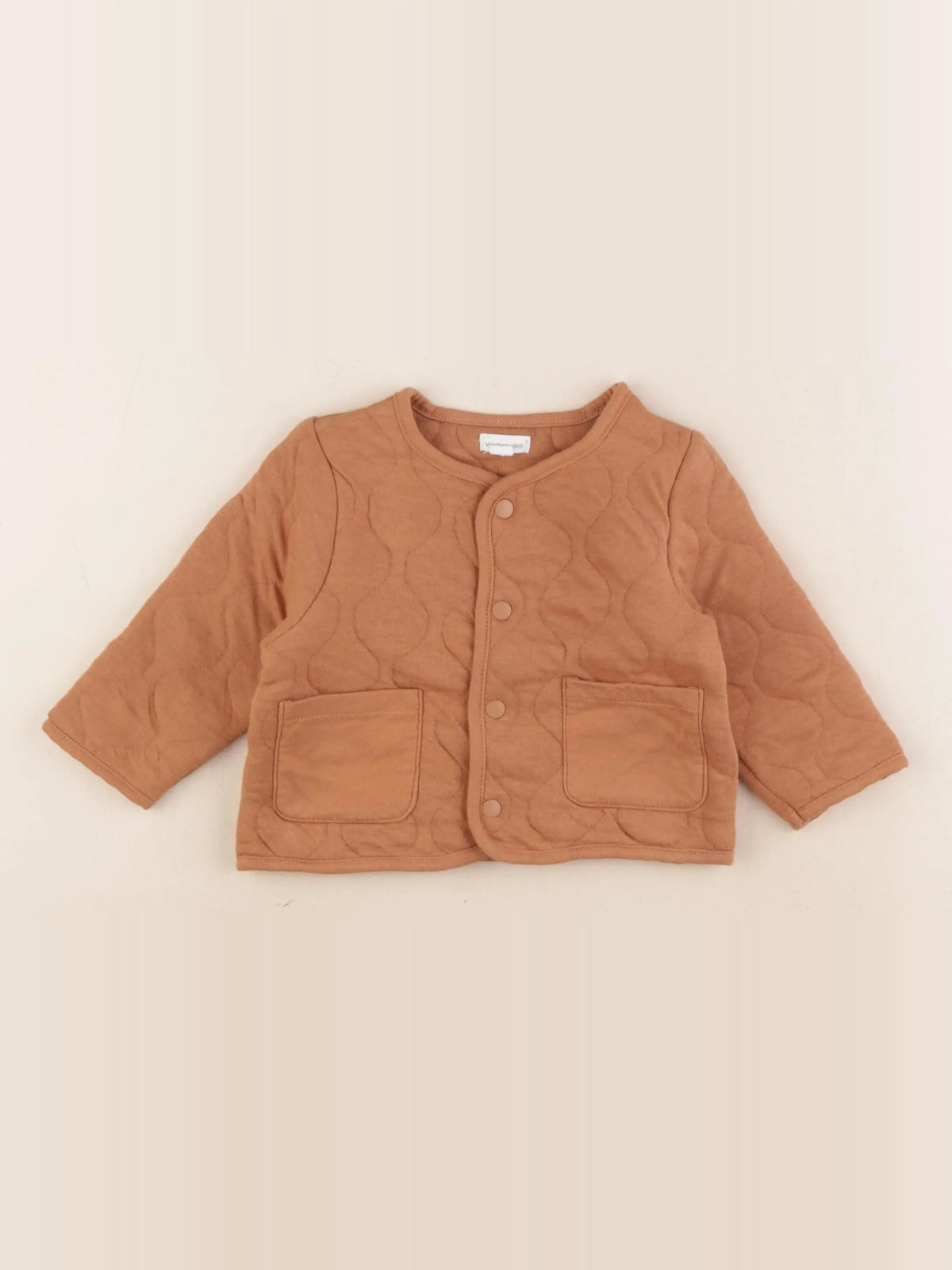 Vertbaudet - veste marron - 9 mois