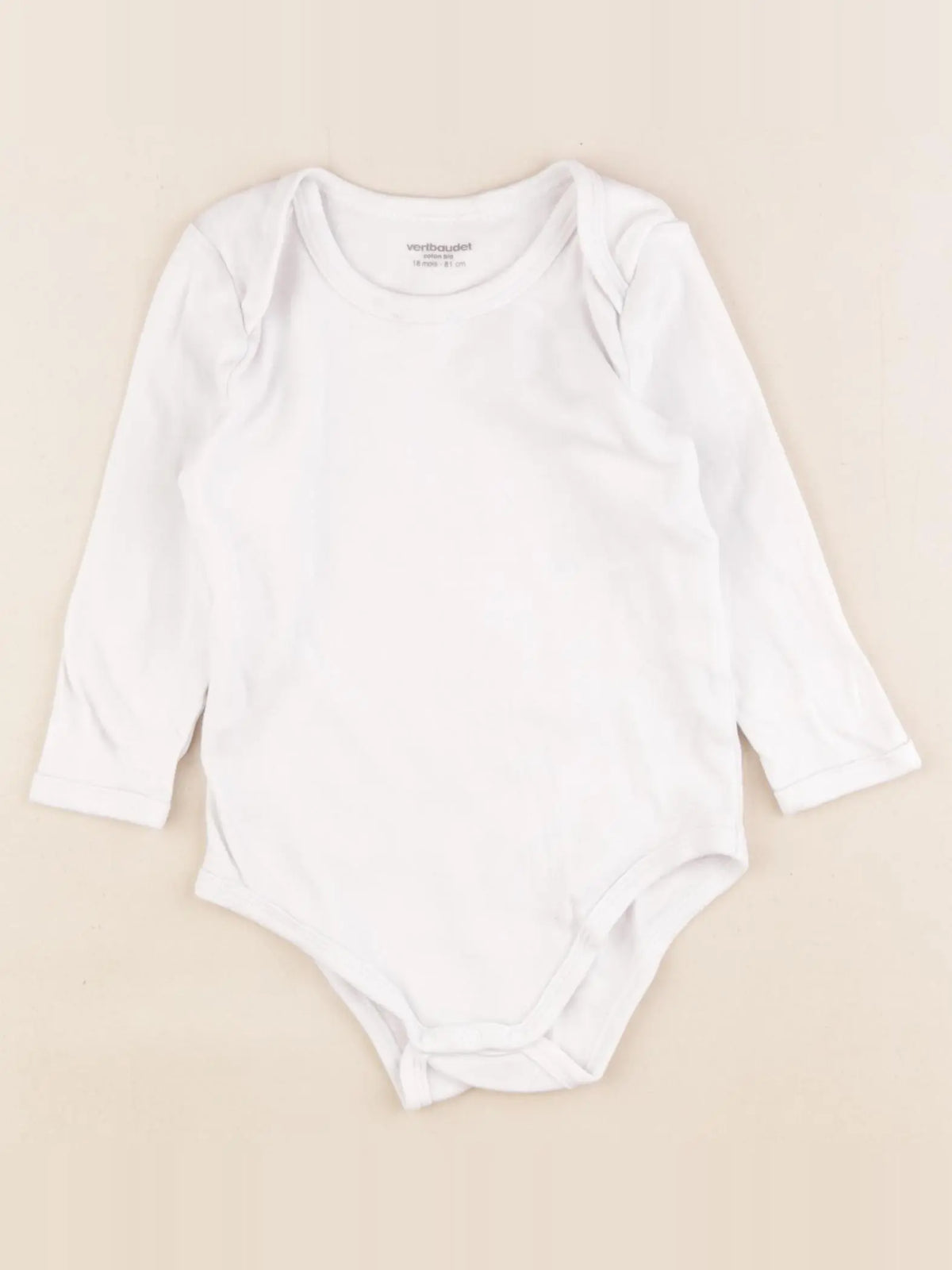 Vertbaudet - body blanc - 18 mois