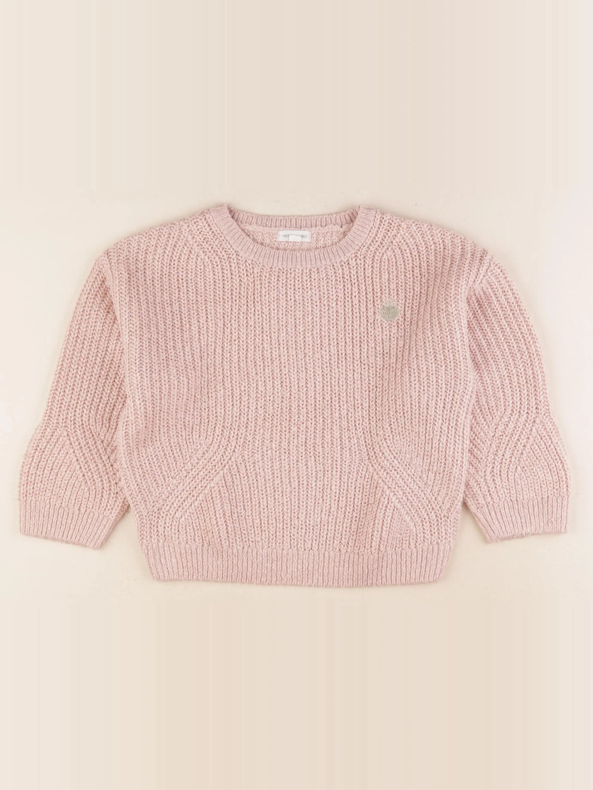 Vertbaudet - pull rose - 6 ans