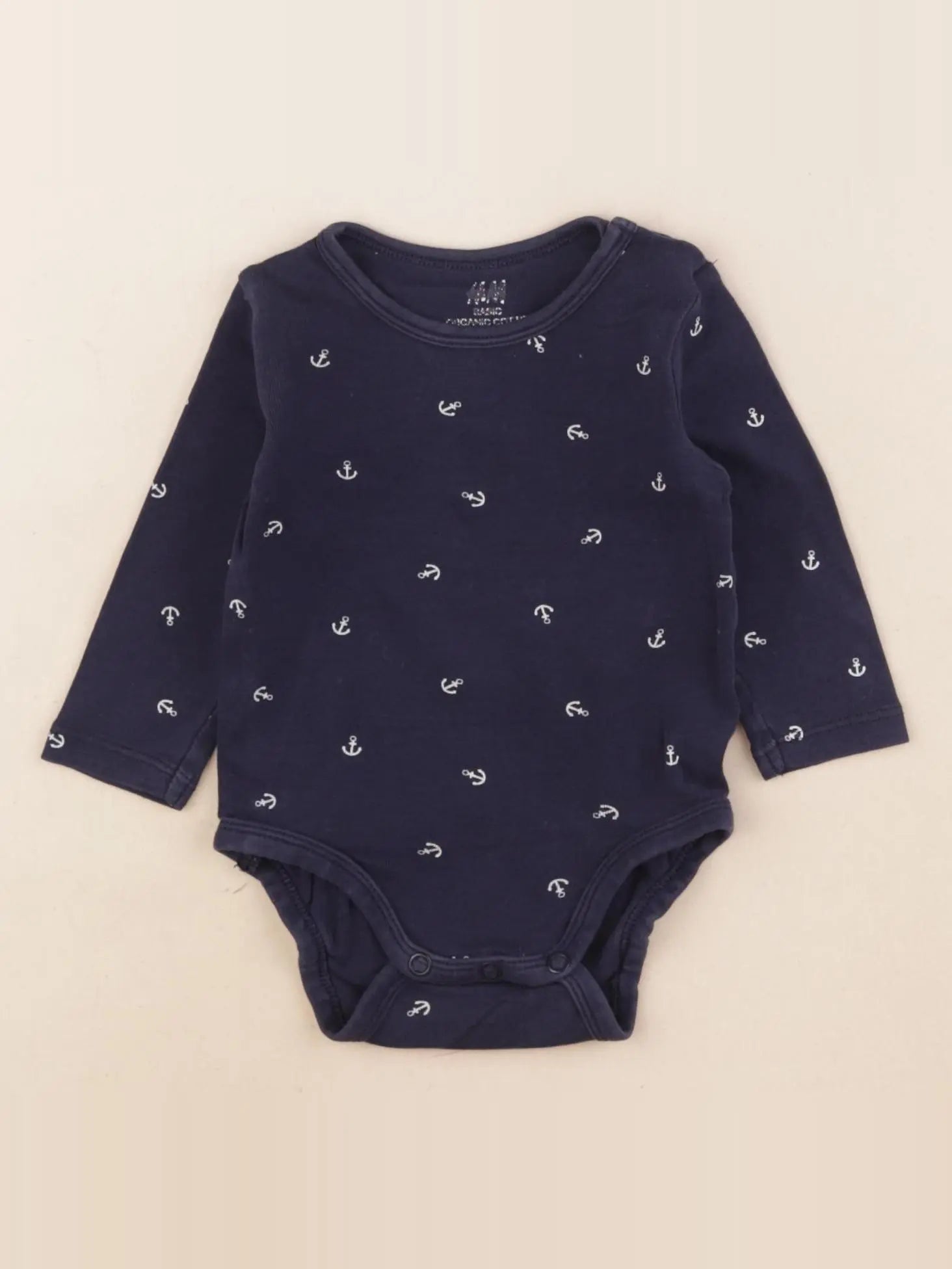 H&M - body bleu - 0 mois