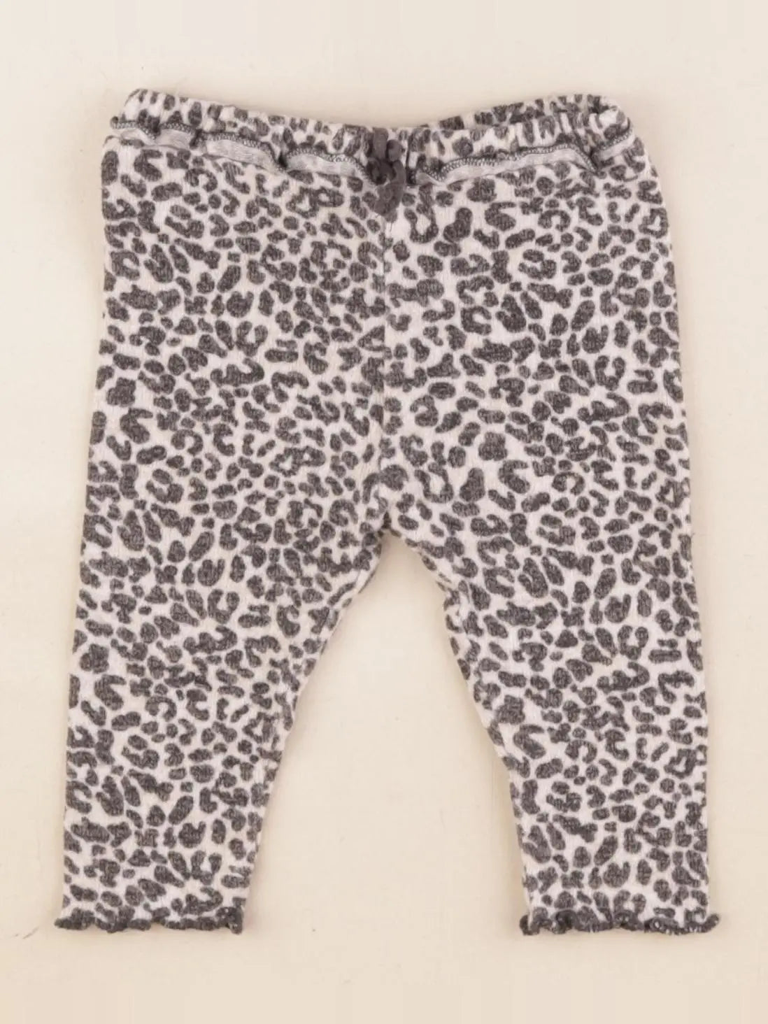 Zara - legging noir, blanc - 4/6 mois