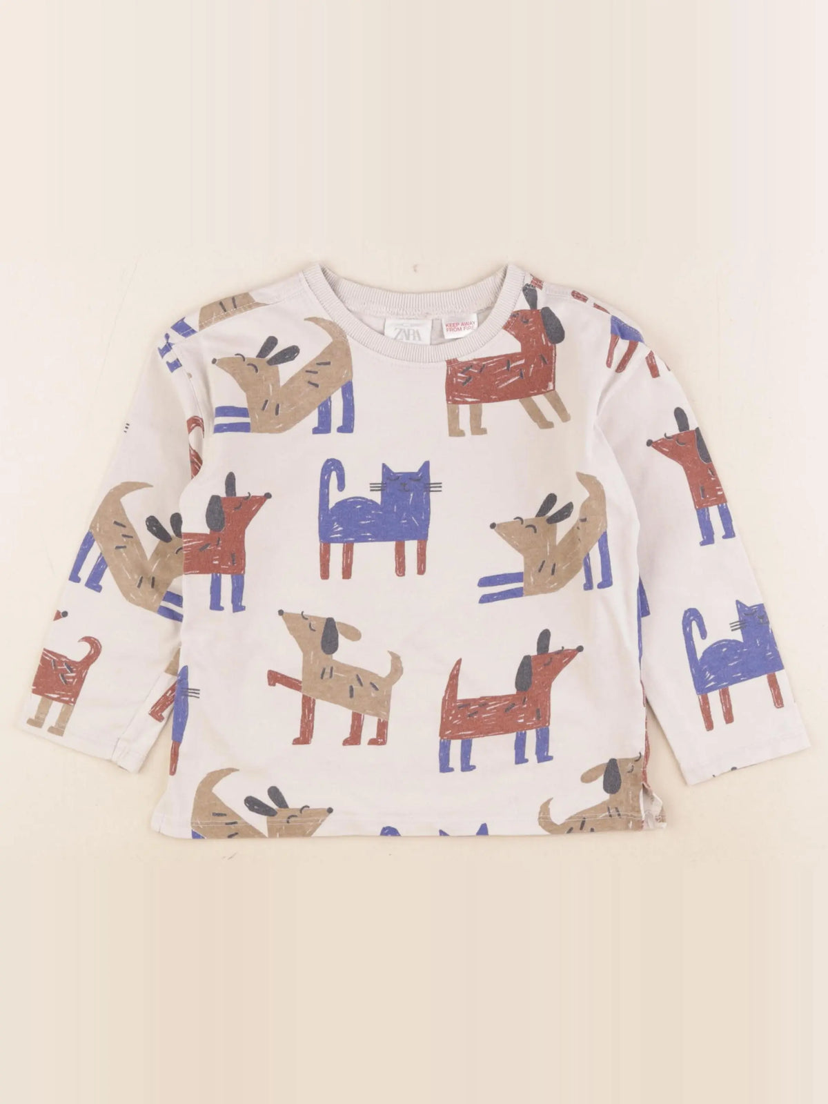 Zara - sweat multicolore - 2/3 ans