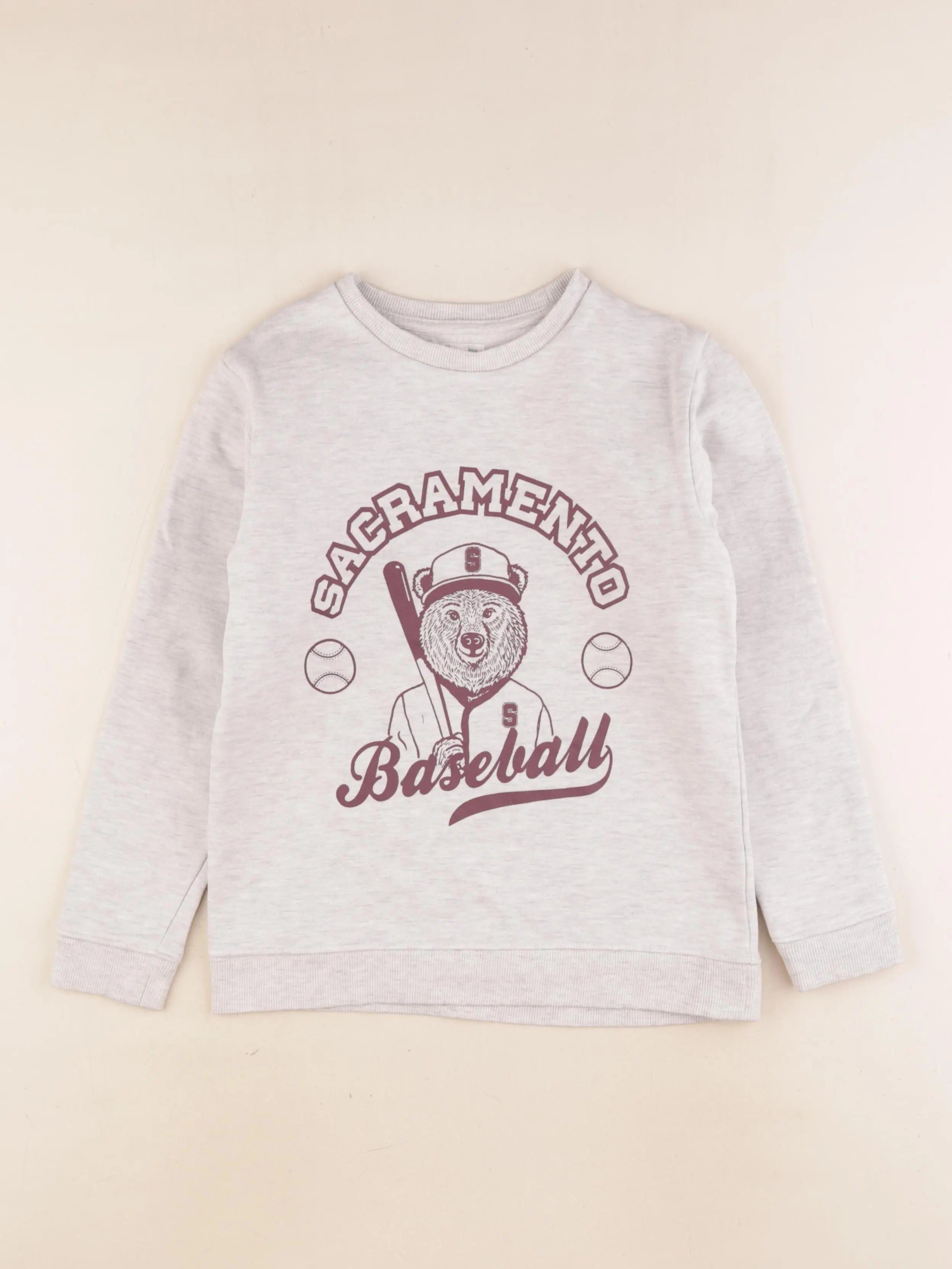 Vertbaudet - sweat gris - 10 ans