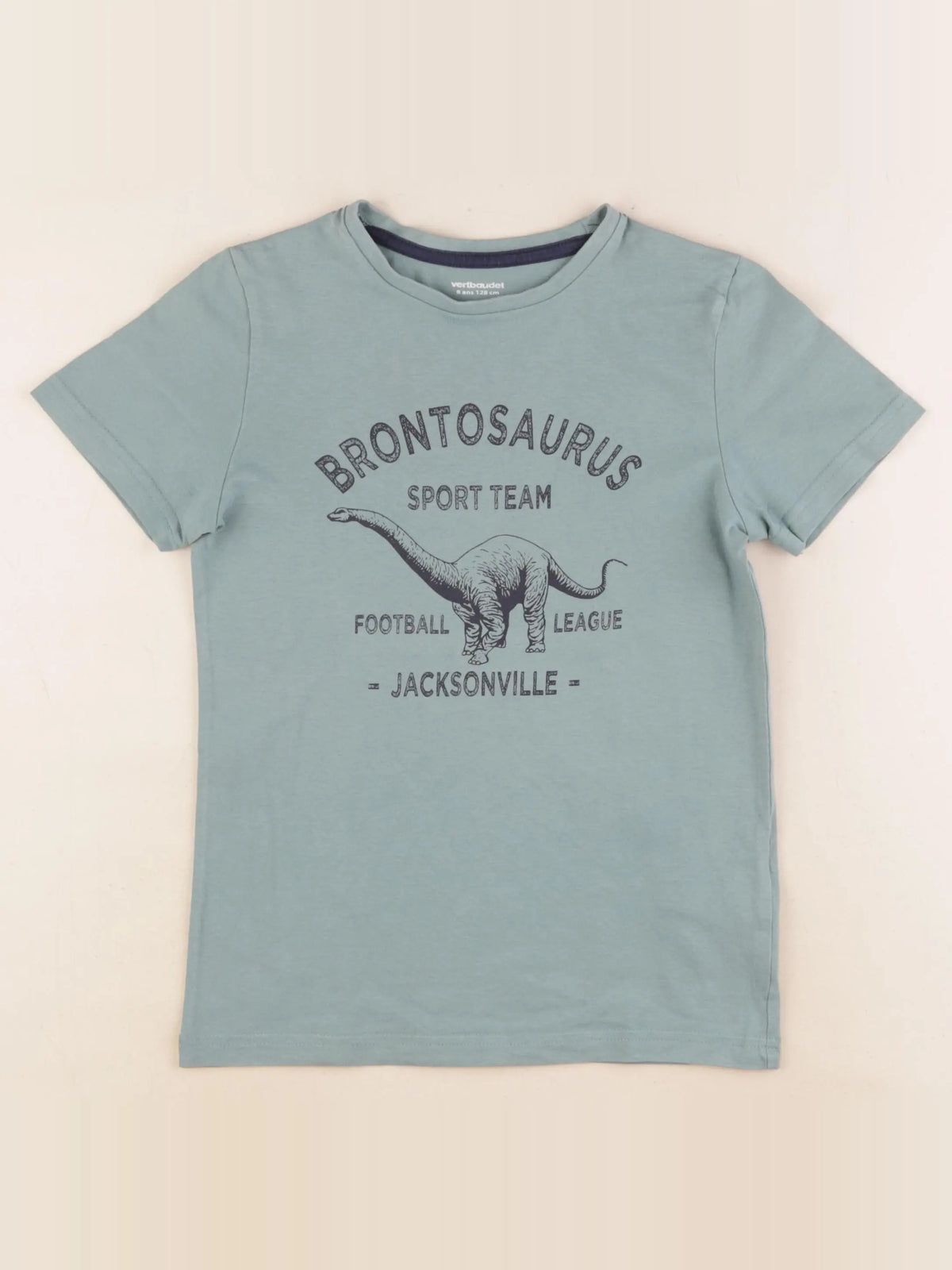 Vertbaudet - tee-shirt vert - 8 ans