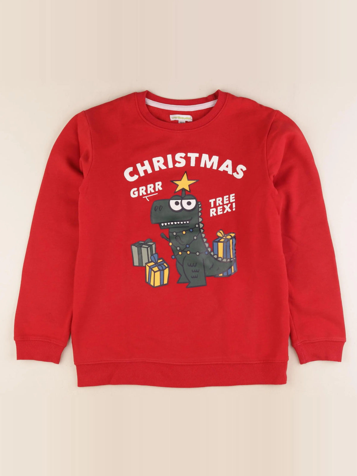 Vertbaudet - sweat rouge - 12 ans
