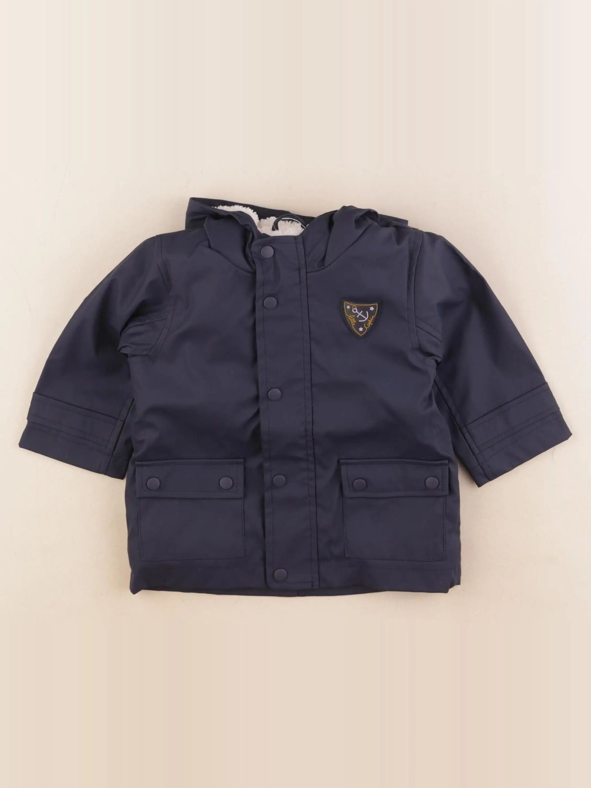 Vertbaudet - imperméable bleu - 9 mois