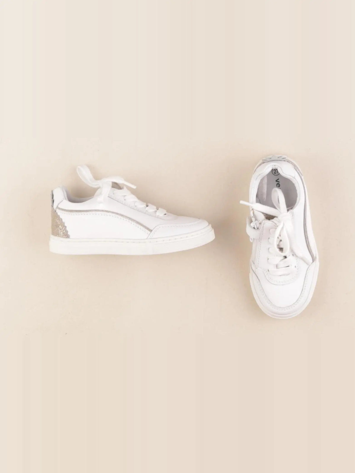 Vertbaudet - chaussons blanc - pointure 27