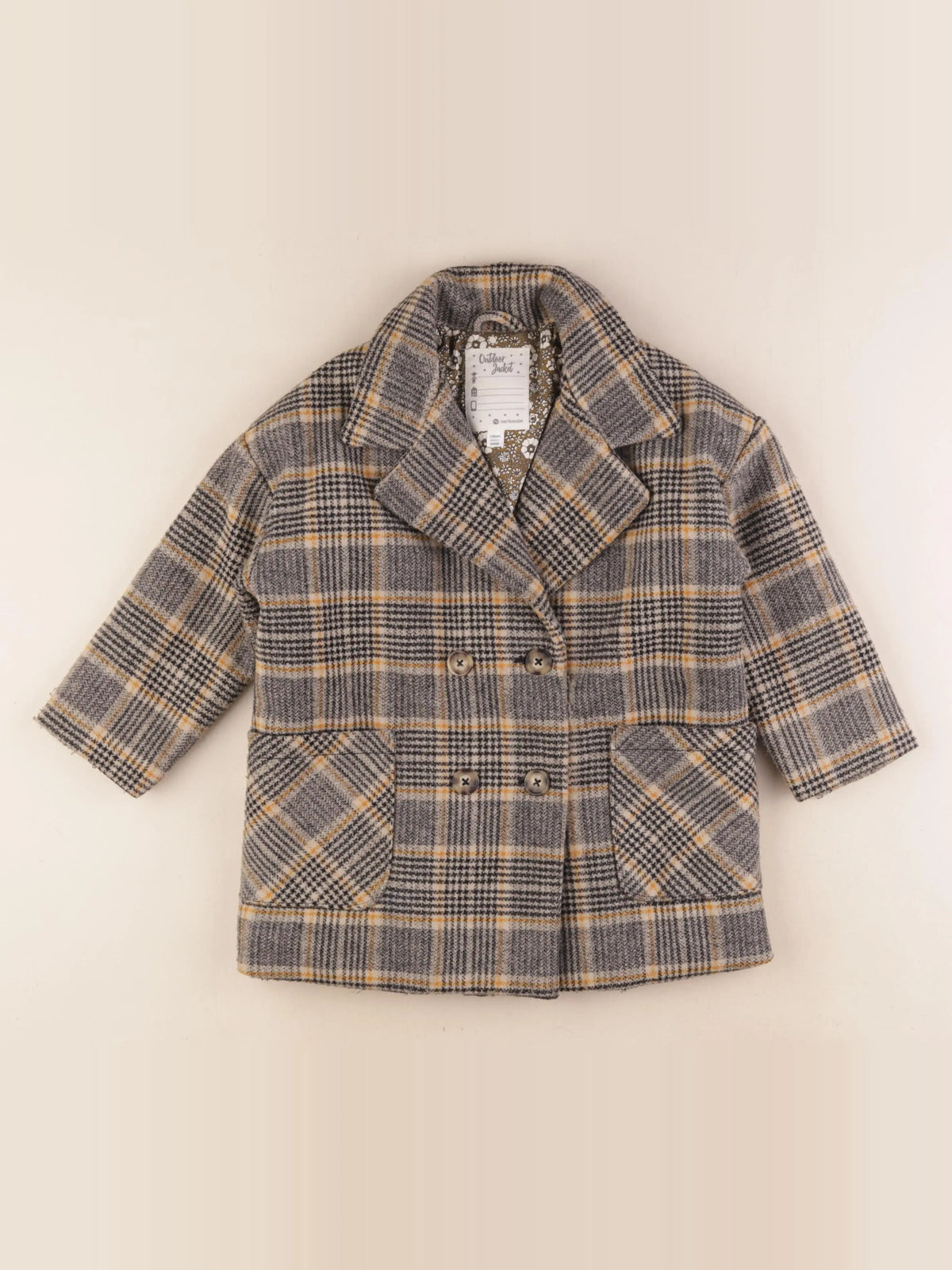 Vertbaudet - manteau multicolore - 4 ans