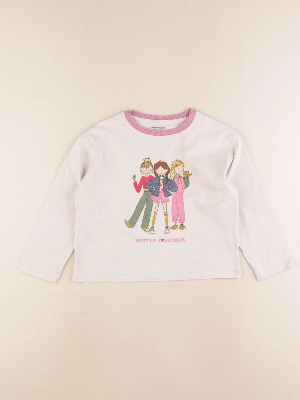 Vertbaudet - tee-shirt multicolore - 6 ans