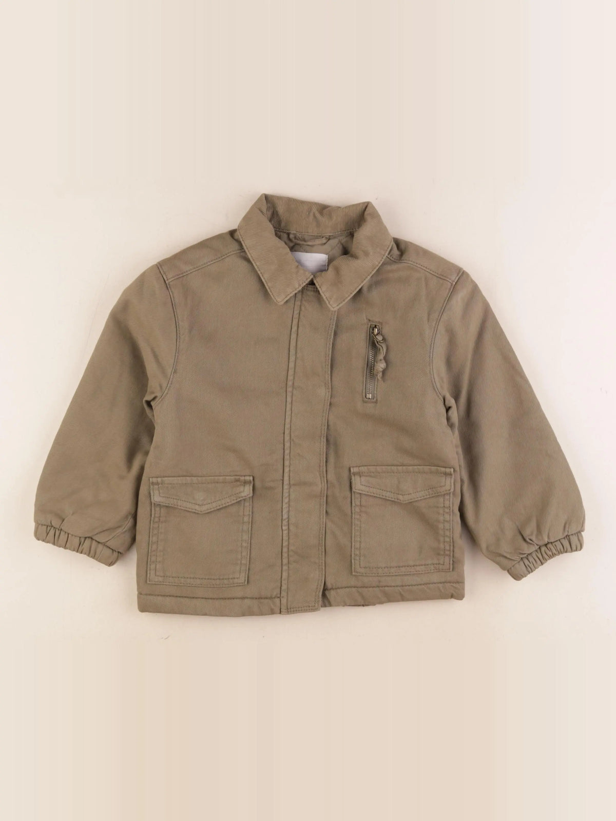 Vertbaudet - veste doublé vert - 5 ans