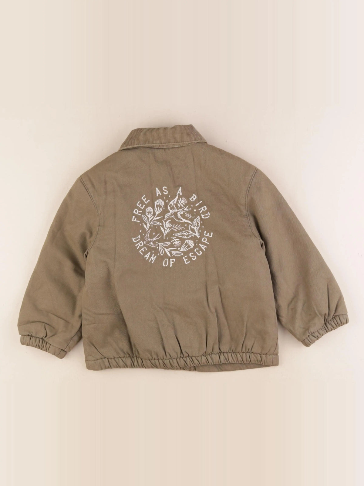 Vertbaudet - veste doublé vert - 5 ans