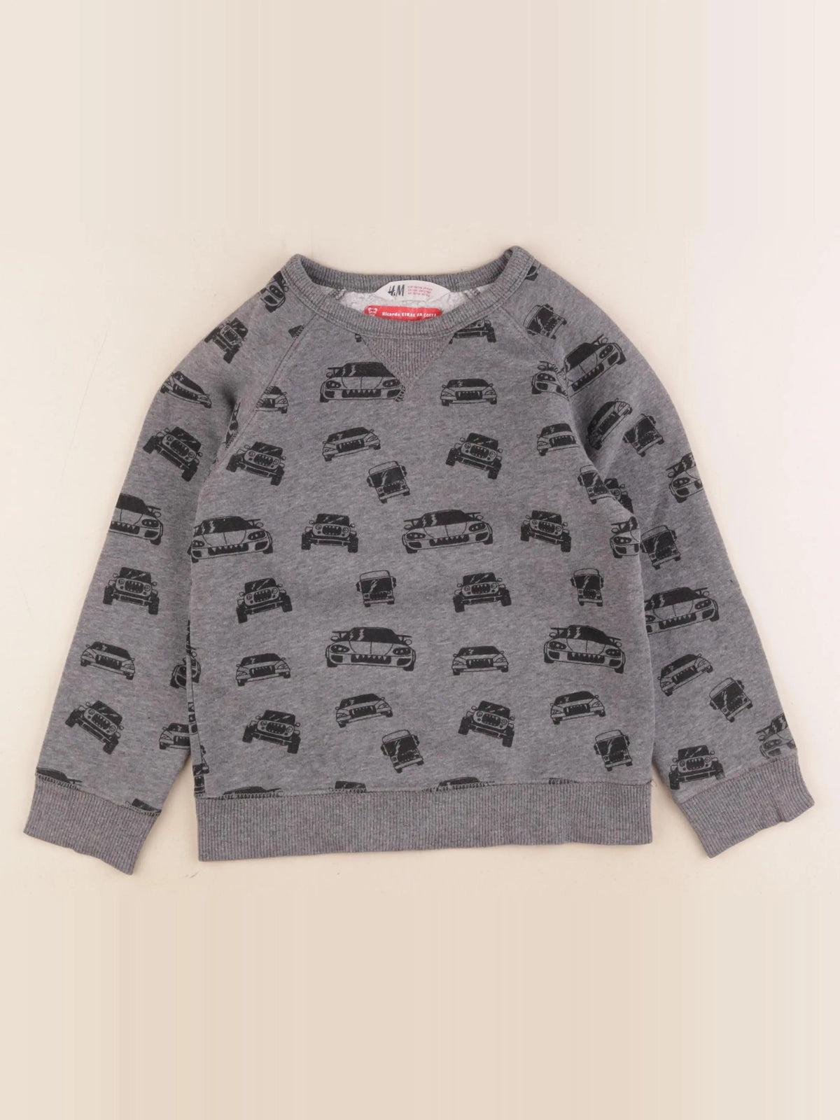 H&M - sweat gris - 4/6 ans