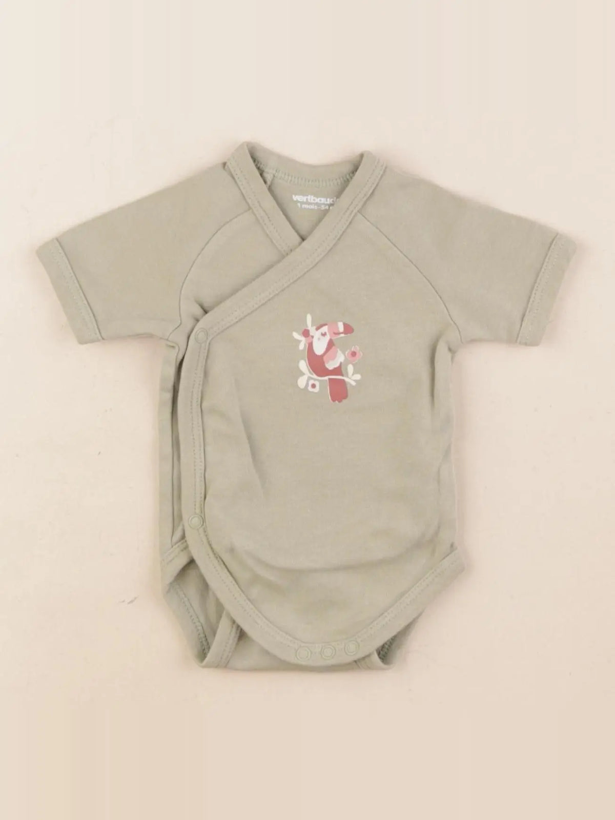 Vertbaudet - body vert - 1 mois