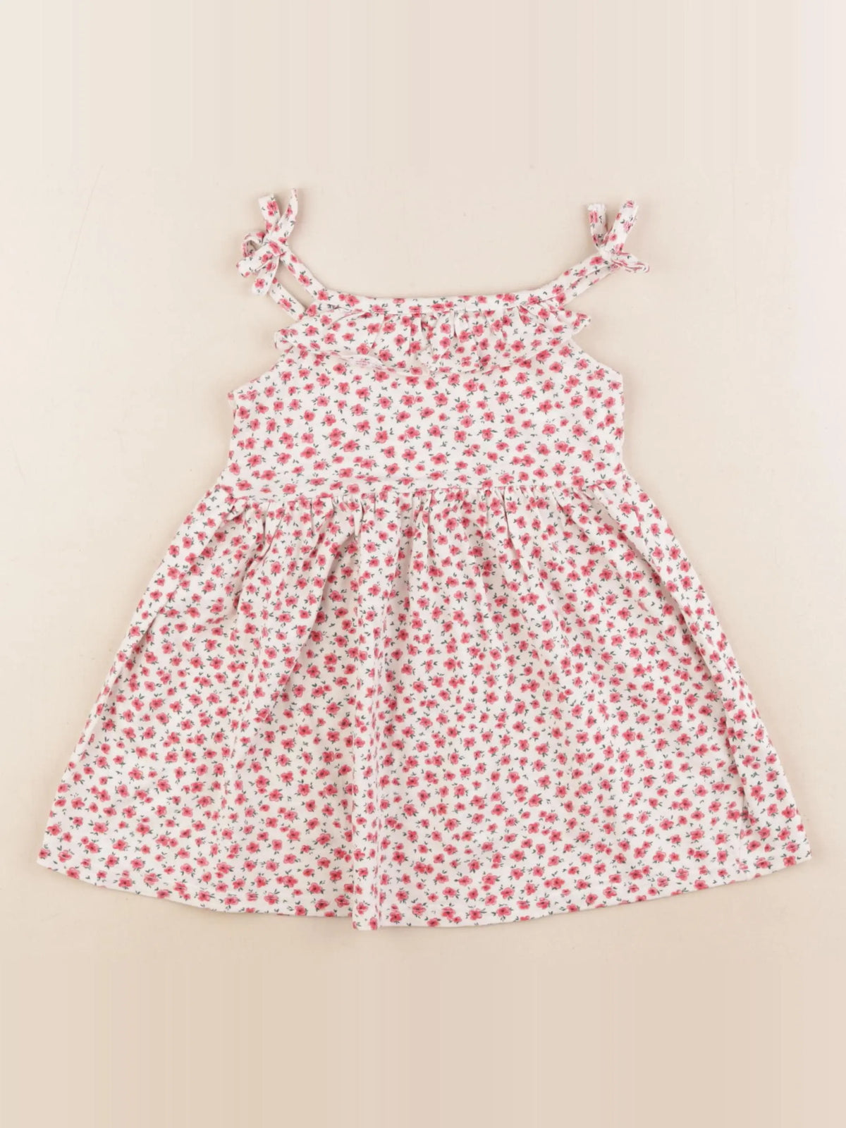 Vertbaudet - robe beige - 2 ans