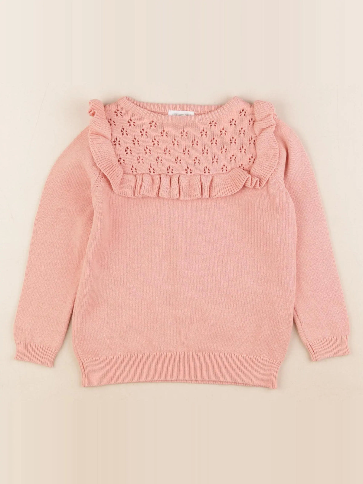 Vertbaudet - pull orange - 4 ans