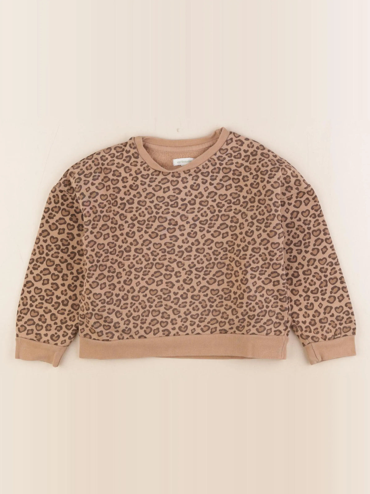 Vertbaudet - sweat marron - 4 ans