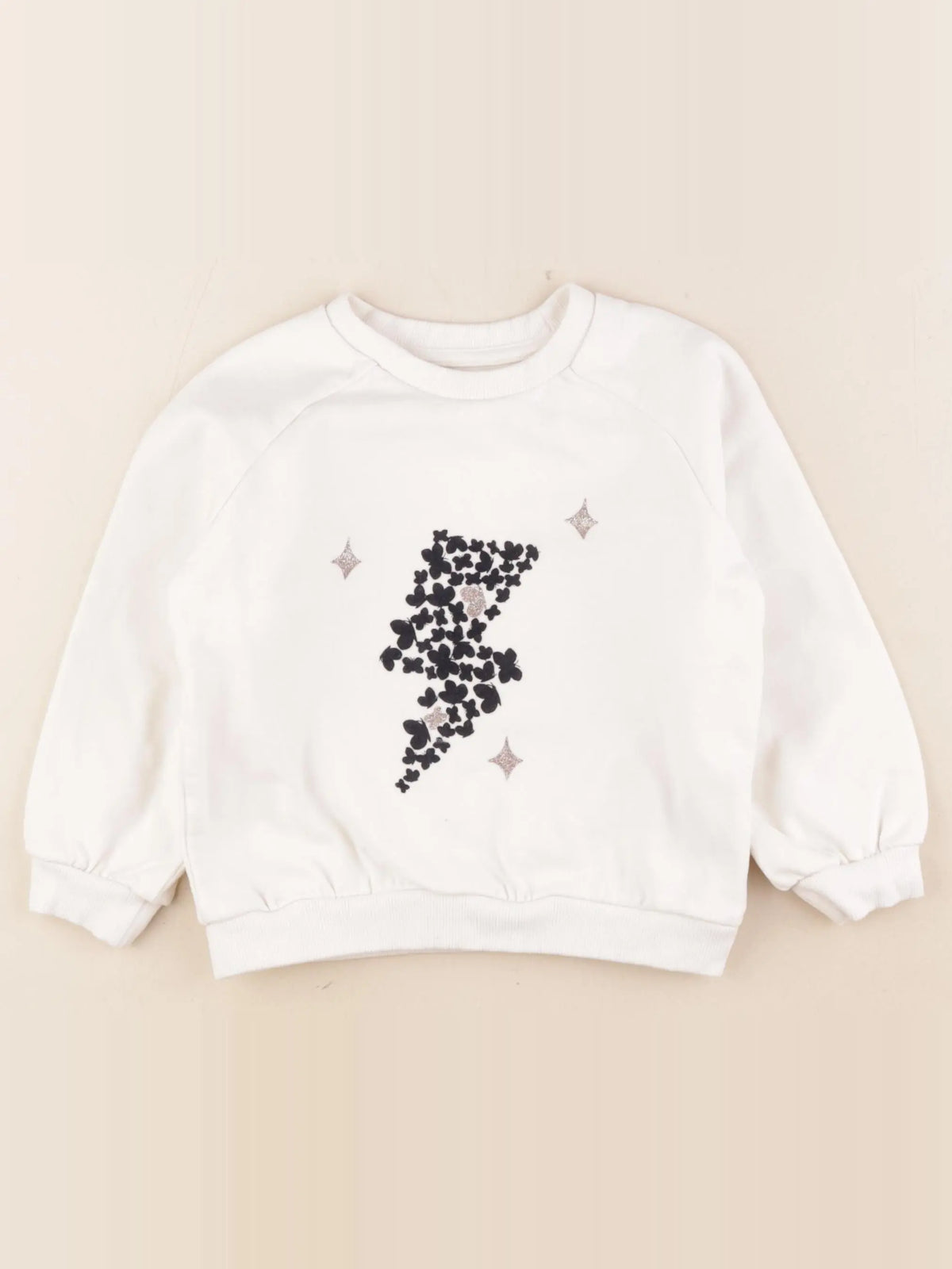 Vertbaudet - sweat beige - 5 ans