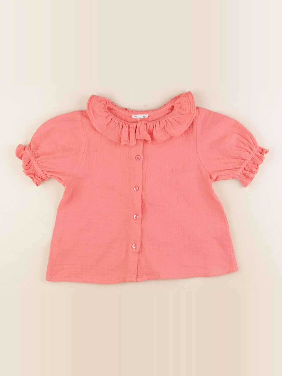 Vertbaudet - blouse orange - 5 ans